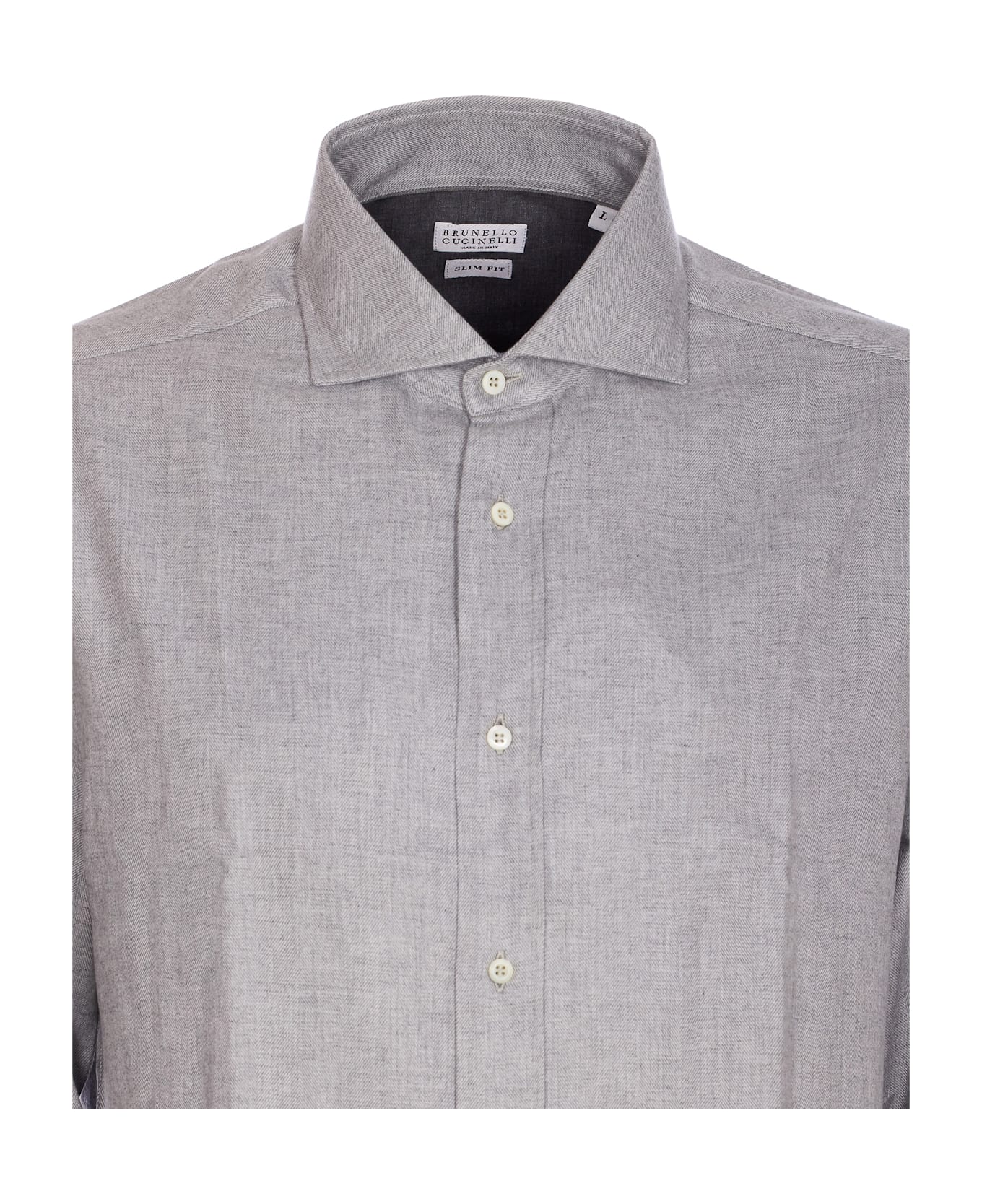 Brunello Cucinelli Flannel Shirt - Grey