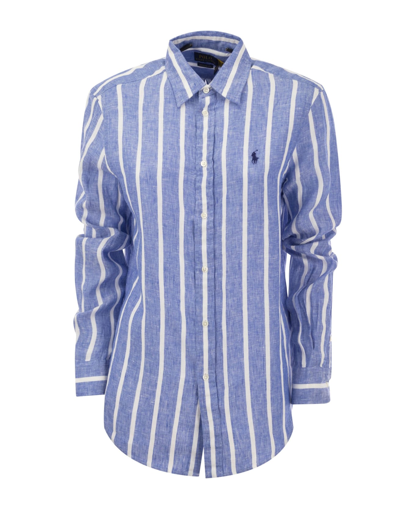 Polo Ralph Lauren Logo Shirt - Blue/white シャツ