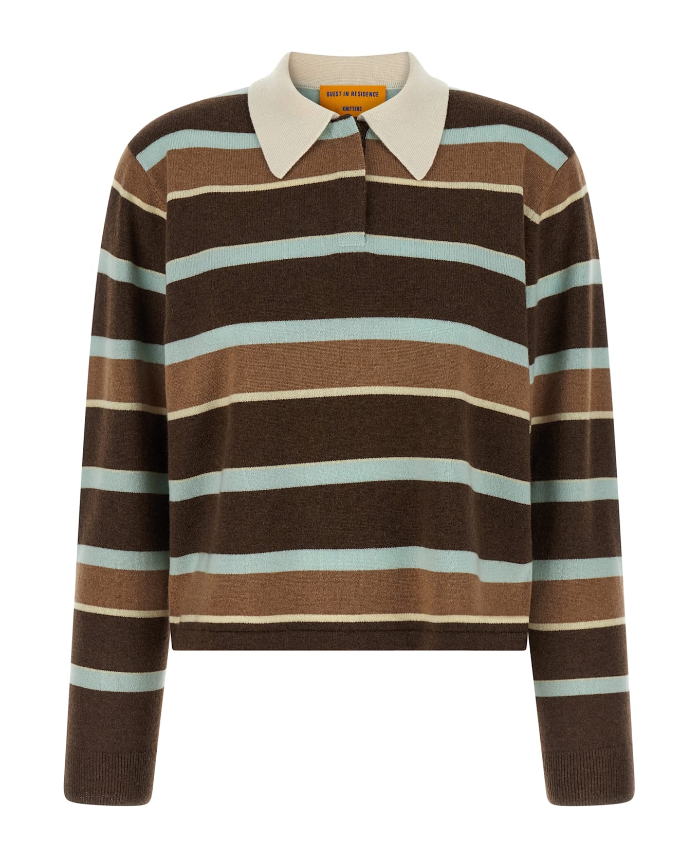 Guest in Residence 'cropped Stripe Rugby' Sweater - Multicolor