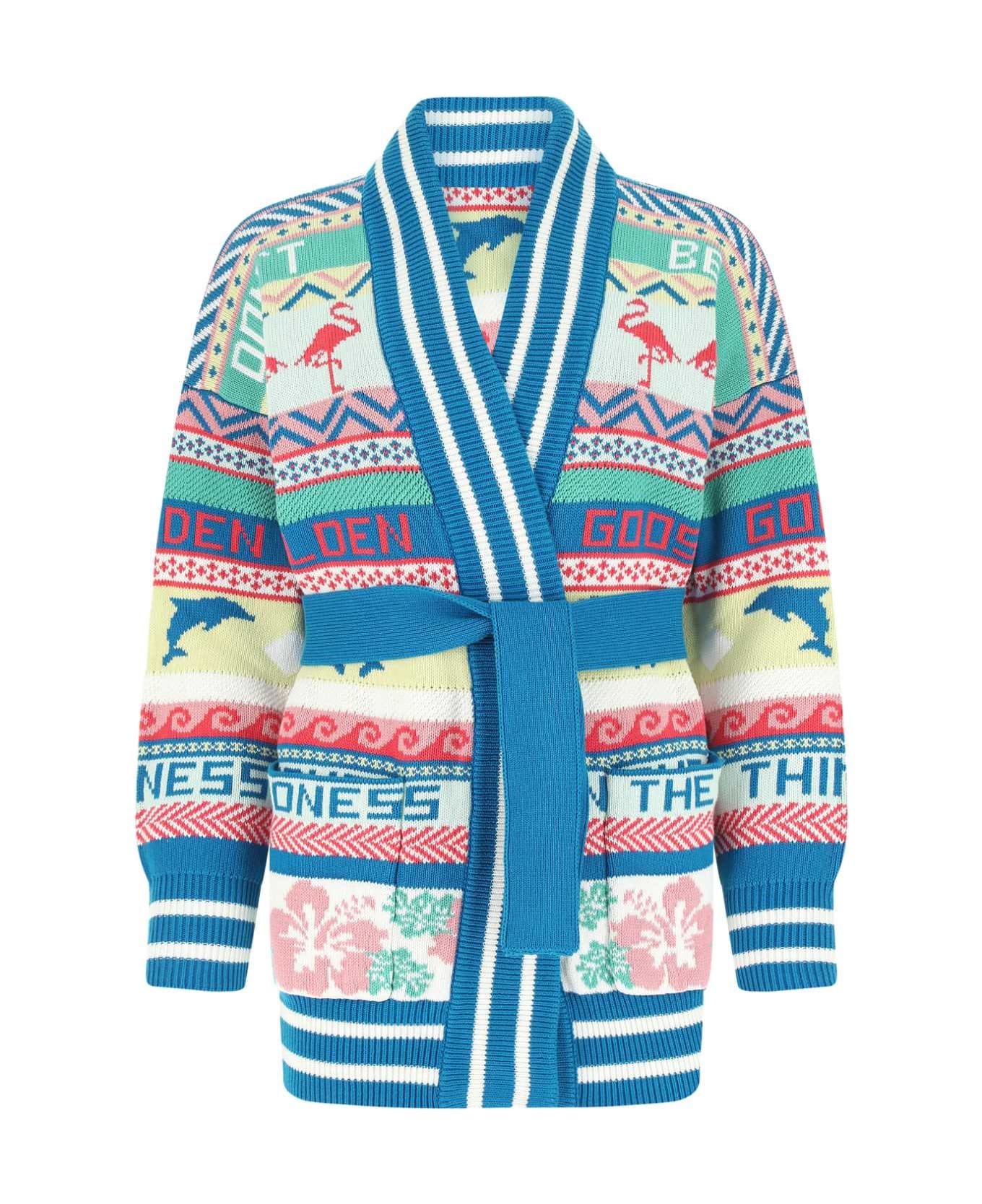Golden Goose Embroidered Cotton Blend Cardigan - 80100