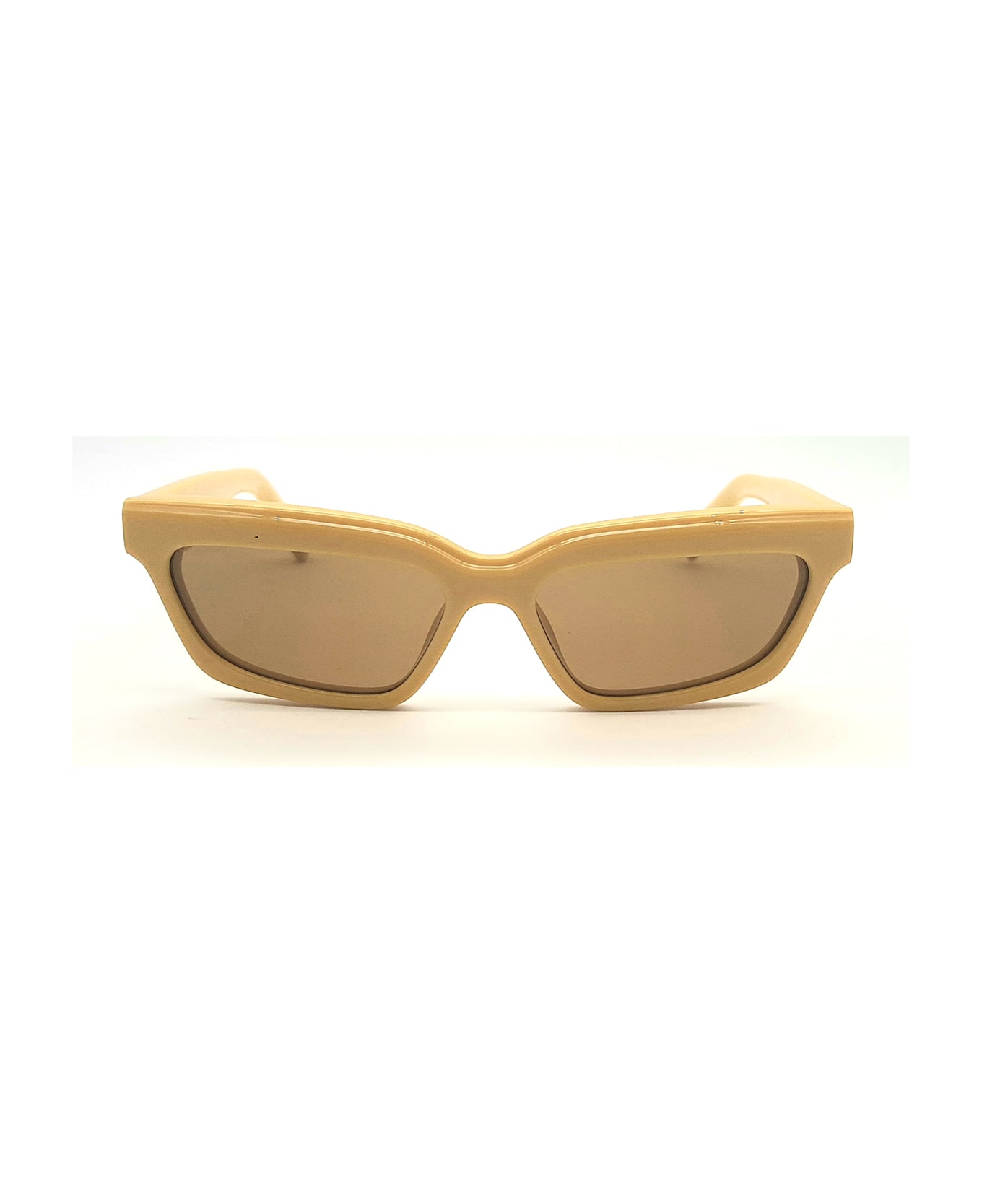 Jacquemus BAMBINO Sunglasses - Banana Matt Gold Brown