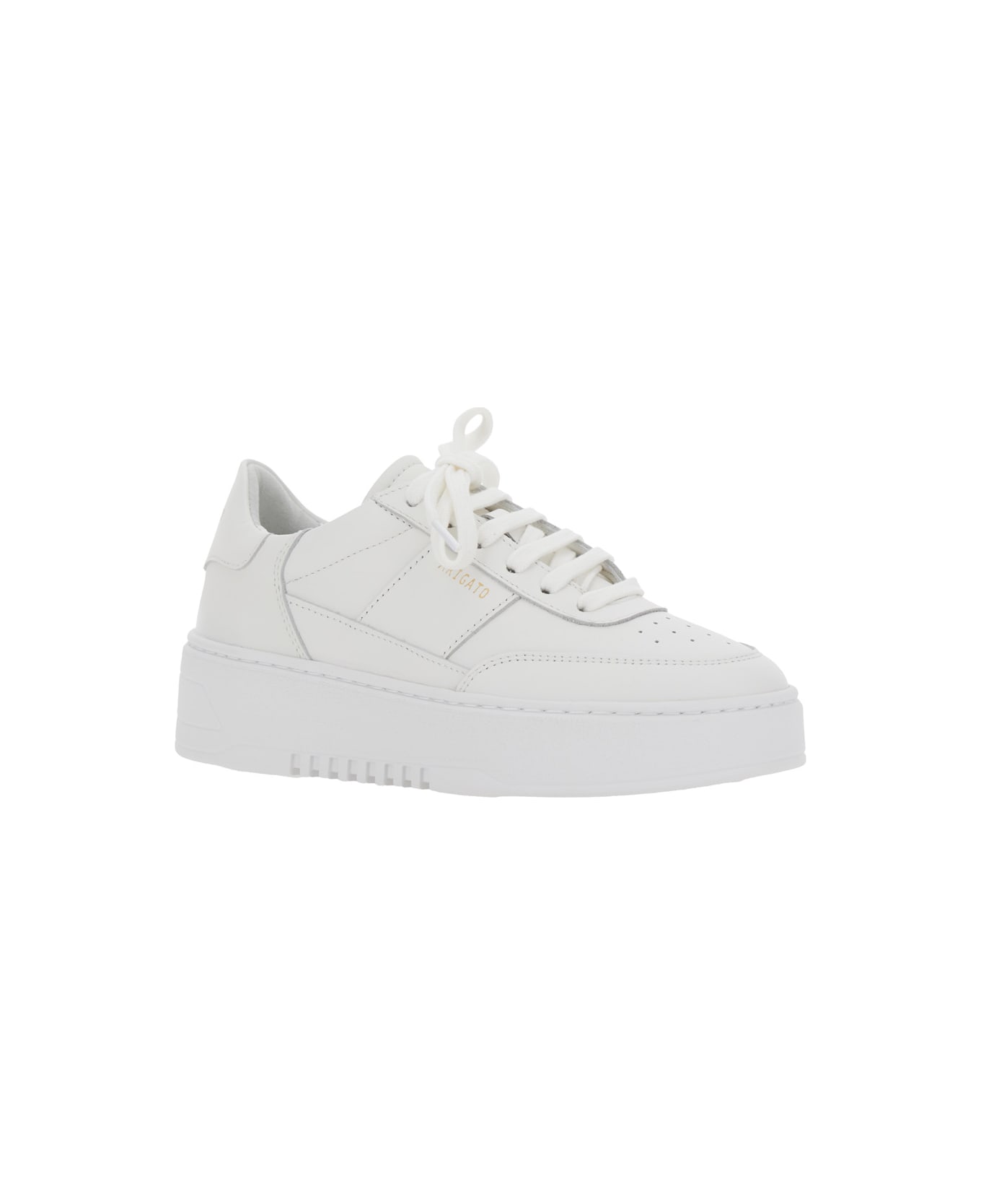 Axel Arigato 'orbit Vintage' White Sneakers With Side And Rear Logo Lettering In Leather Woman - WHITE