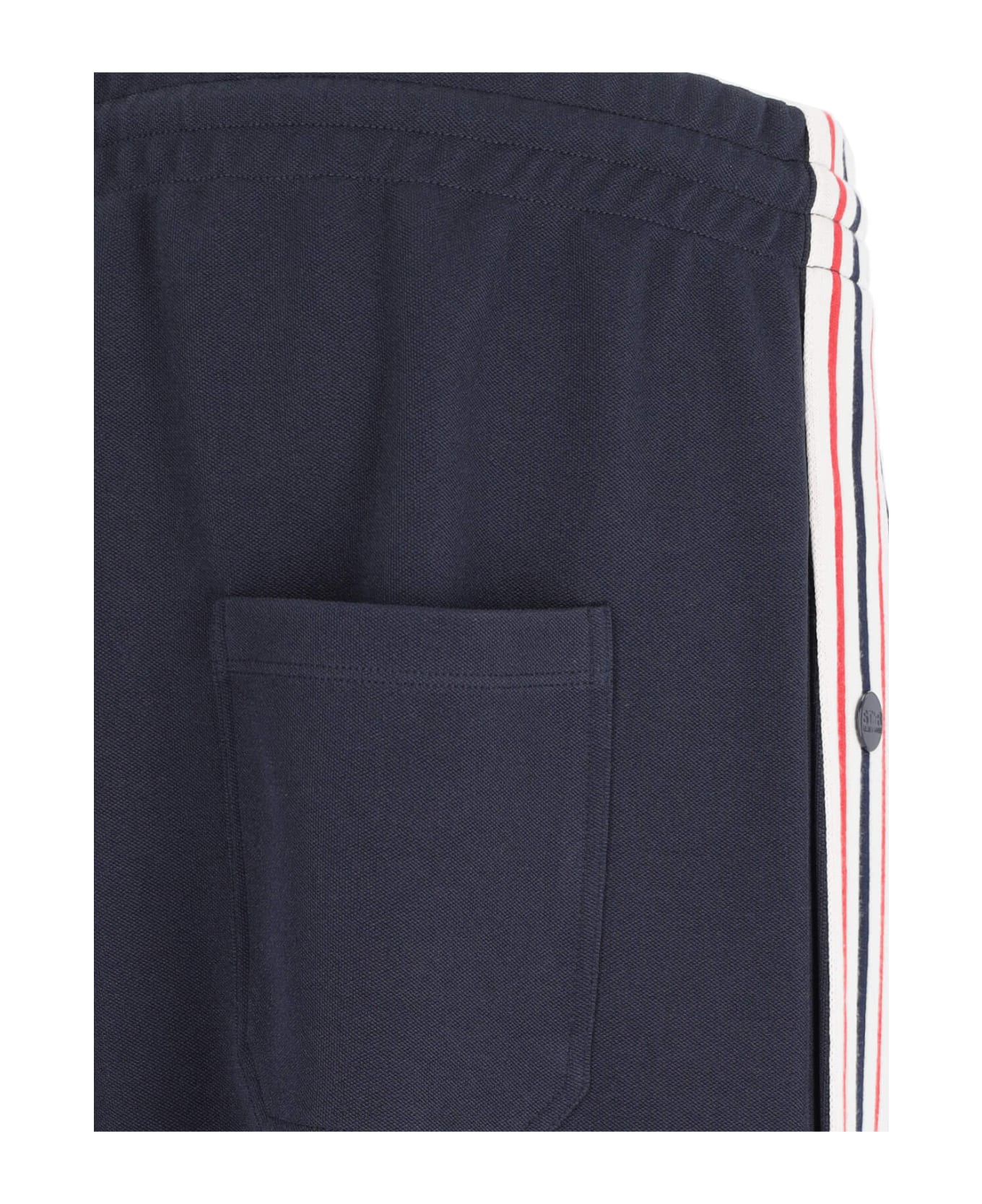 Golden Goose Side Buttons Trousers - Blue