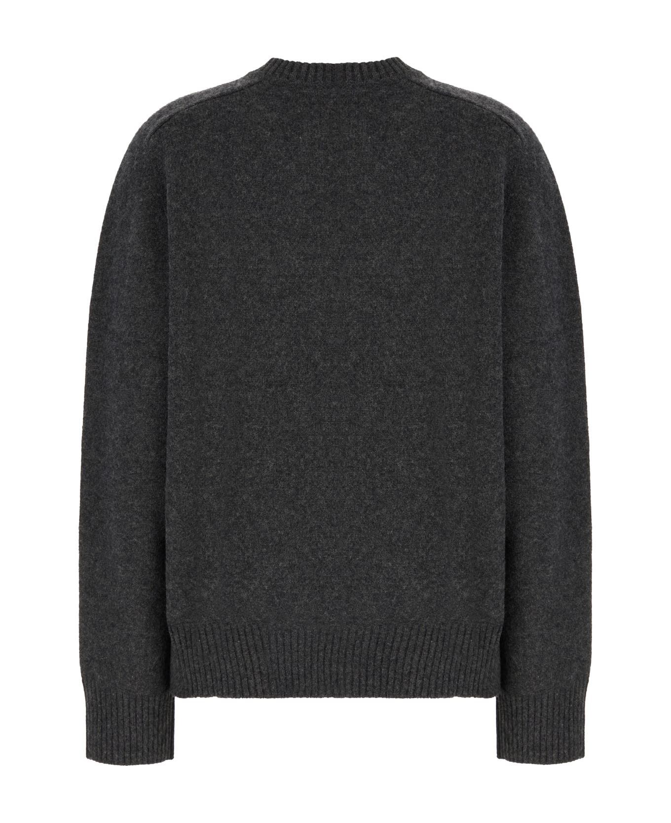 Loulou Studio Charcoal Cashmere Baltra Sweater - ANTHRACITE MELANGE