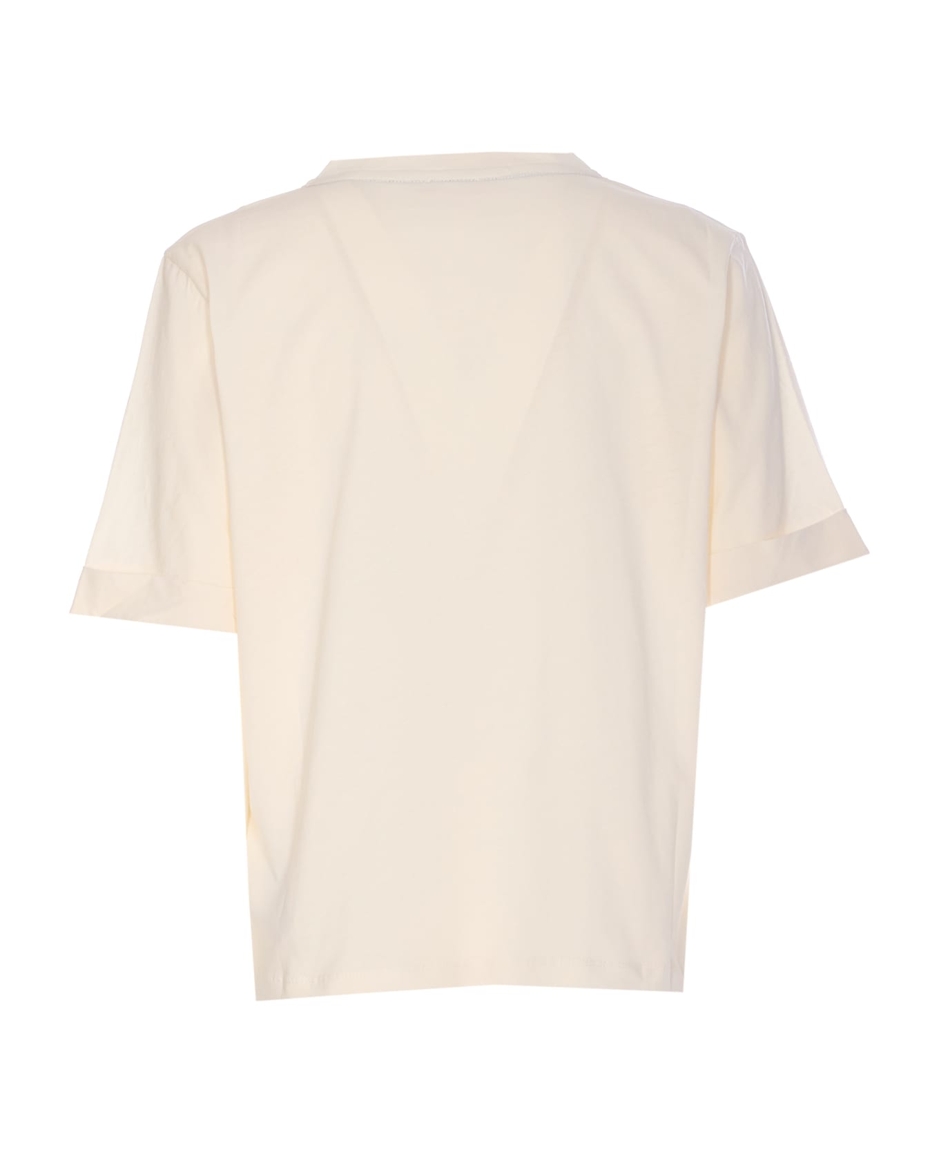 Liu-Jo Strass Logo T-shirt - White