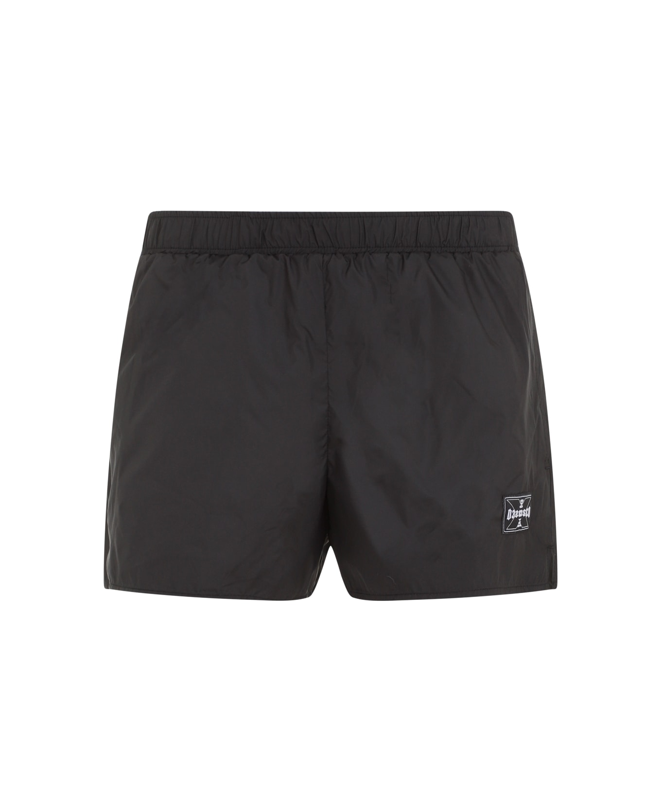 032c Polyester Swim Trunks - Black