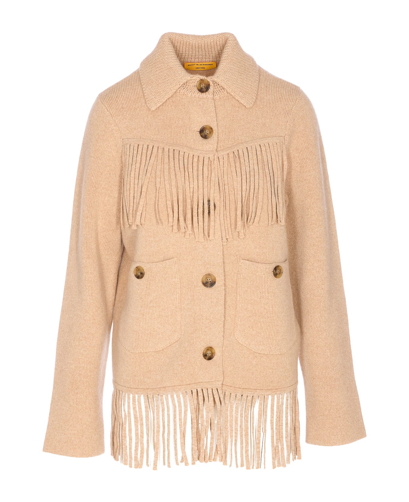 Guest in Residence Western Fringe Jacket - Beige
