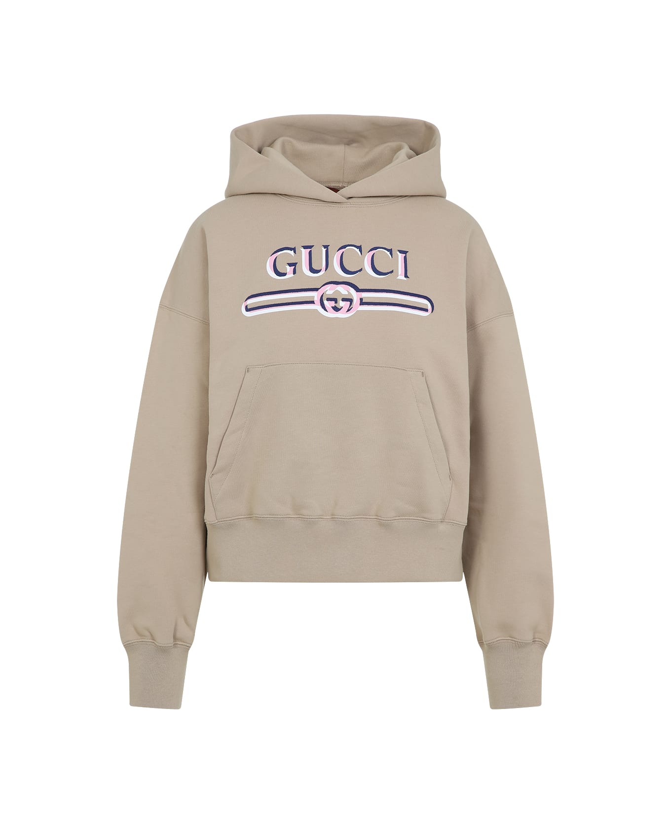 Gucci Beige Cotton Sweatshirt - Light Camel