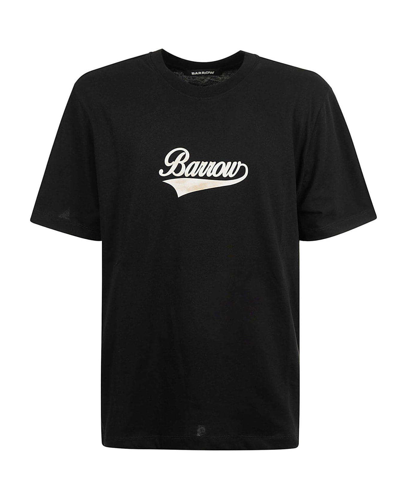 Barrow Teddy Bear Logo Print Regular T-shirt - Black