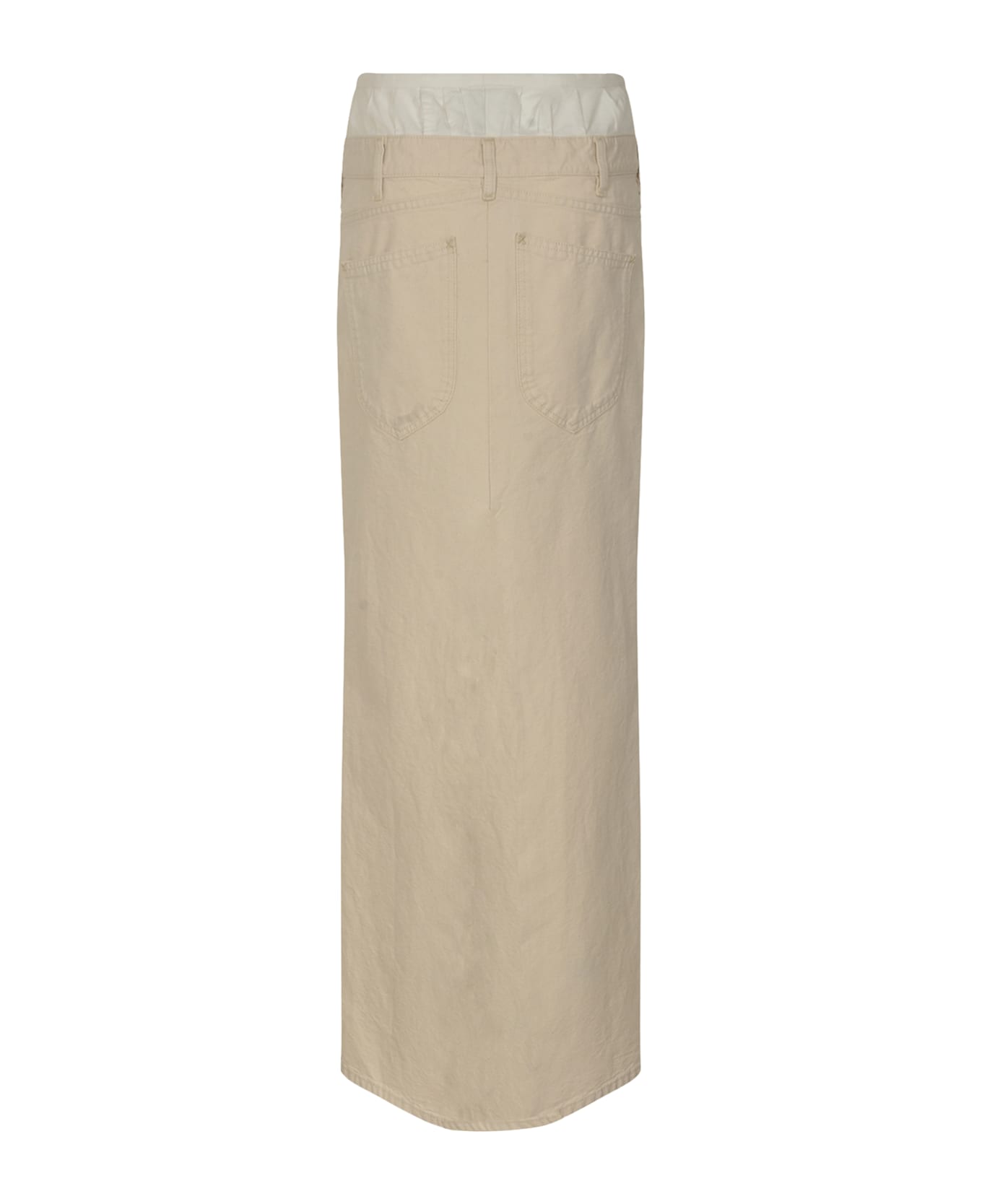 Maison Margiela Buttoned Long Skirt - IVORY