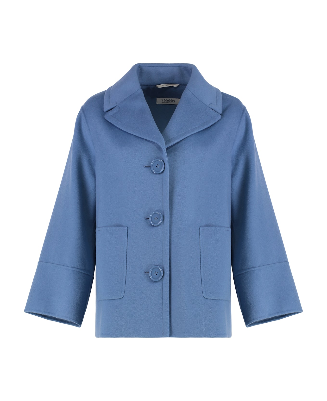 
S Max Mara Virgin Wool Jacket - blue