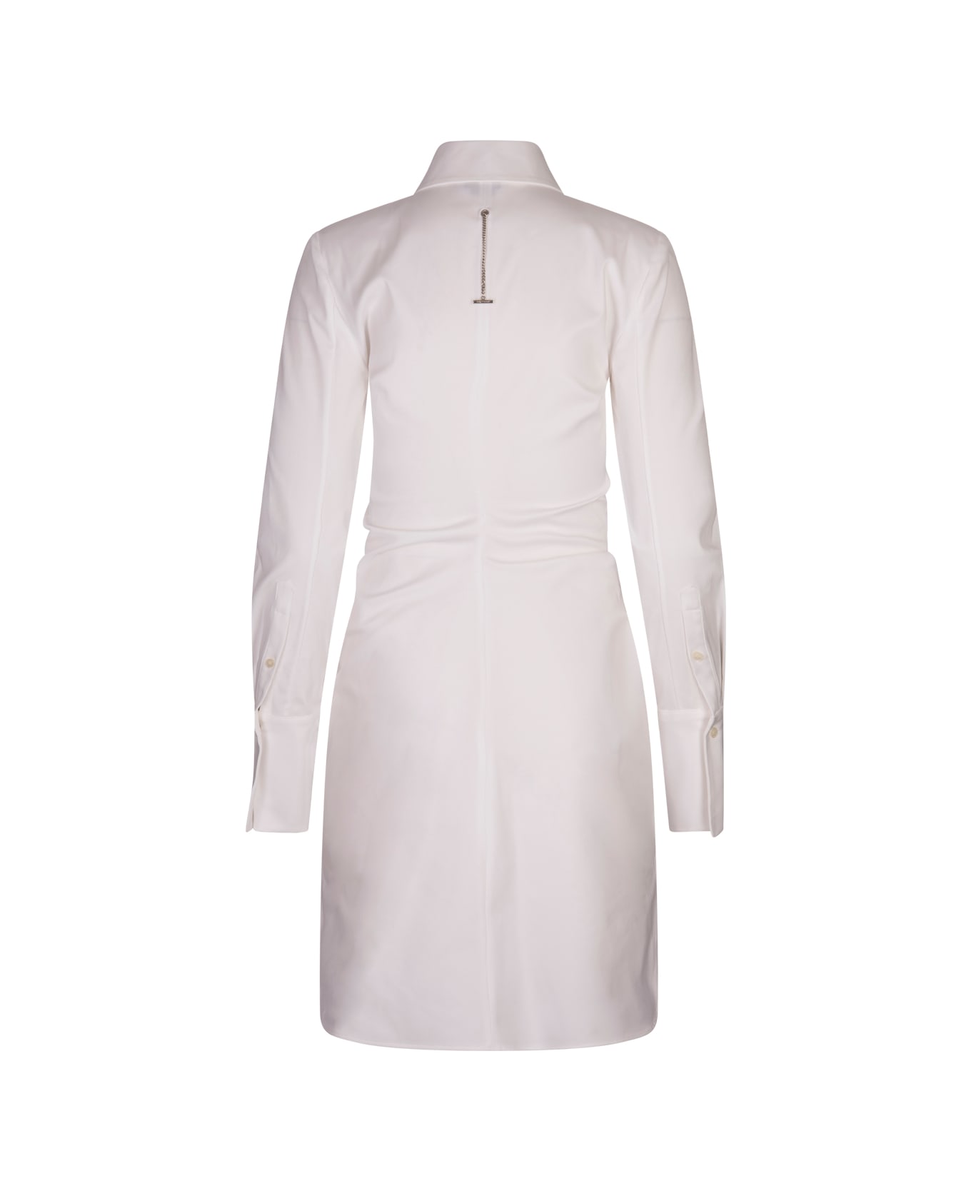 Alexander McQueen White Mini Shirt Dress - White