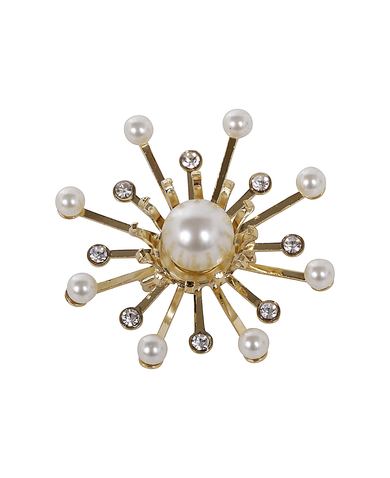 Helene Zubeldia Kiku Brooch Pearl - Multi