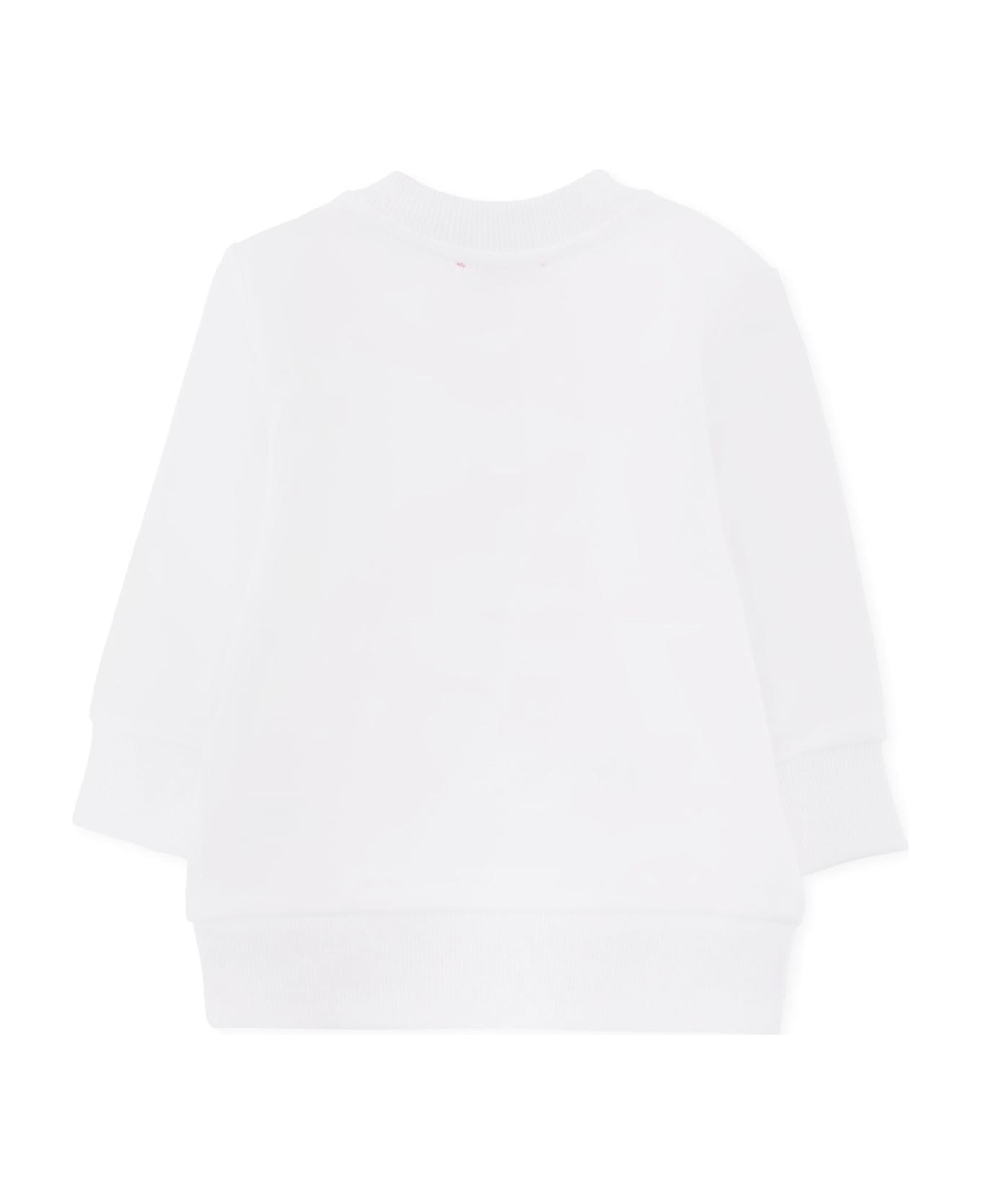 Diesel White Sweatshirt For Baby Boy With Logo - White