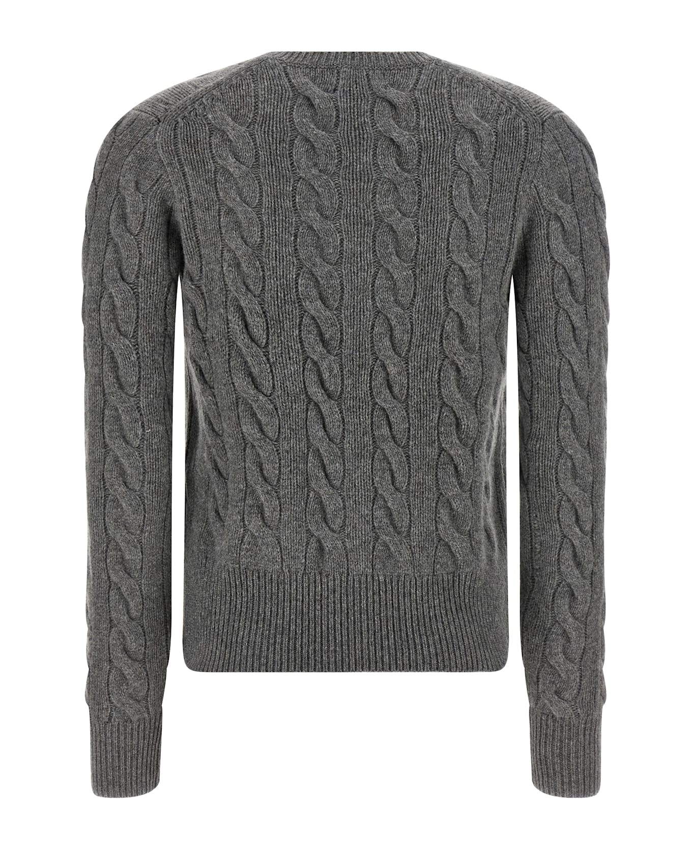 Polo Ralph Lauren Braided Cardigan - Grigio