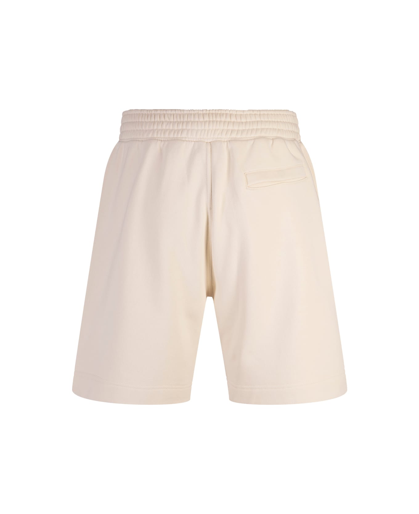 Givenchy Ivory Bermuda Shorts With Two-tone 4g Logo - White