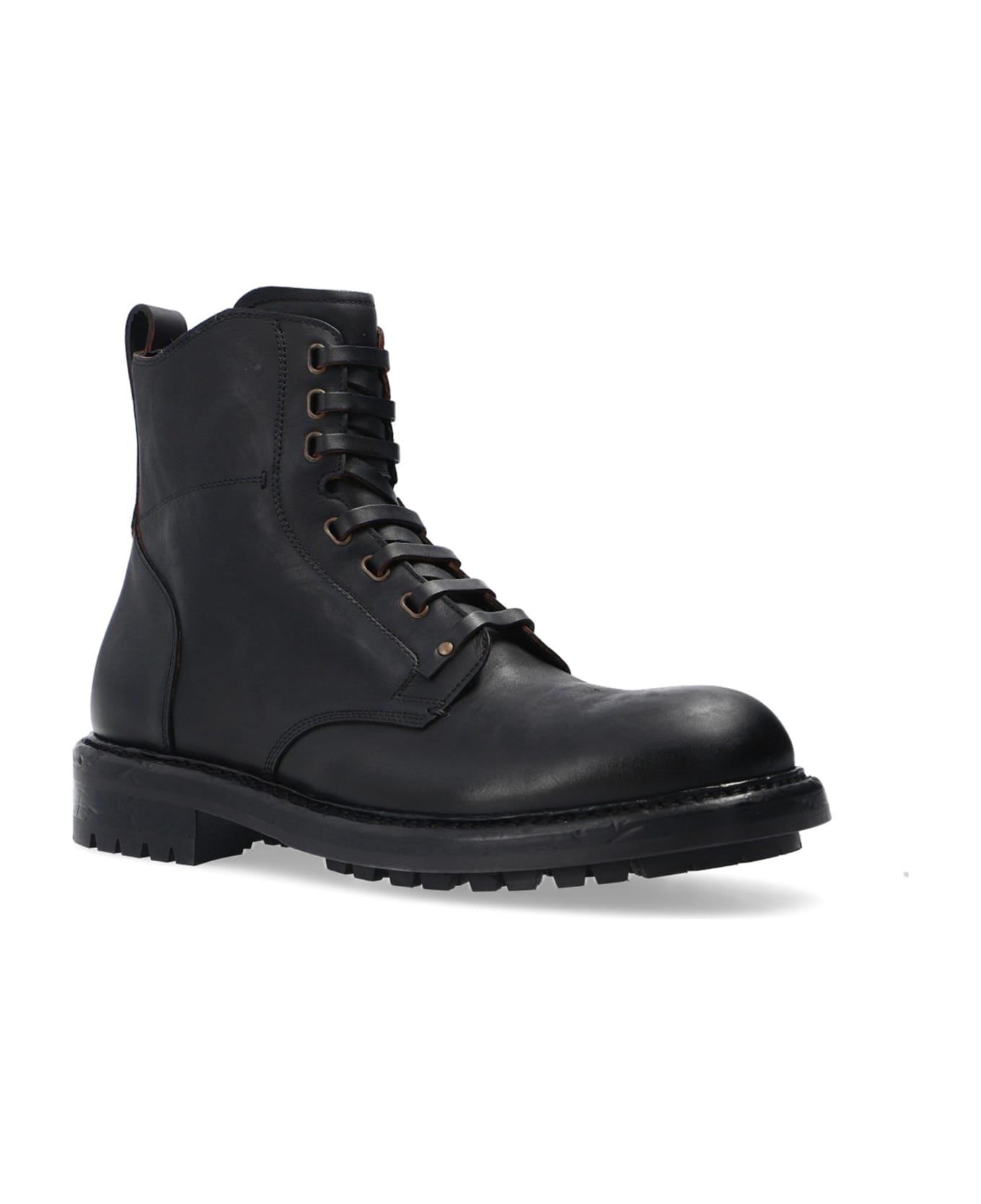 Dolce & Gabbana Leather Boots - Black ブーツ