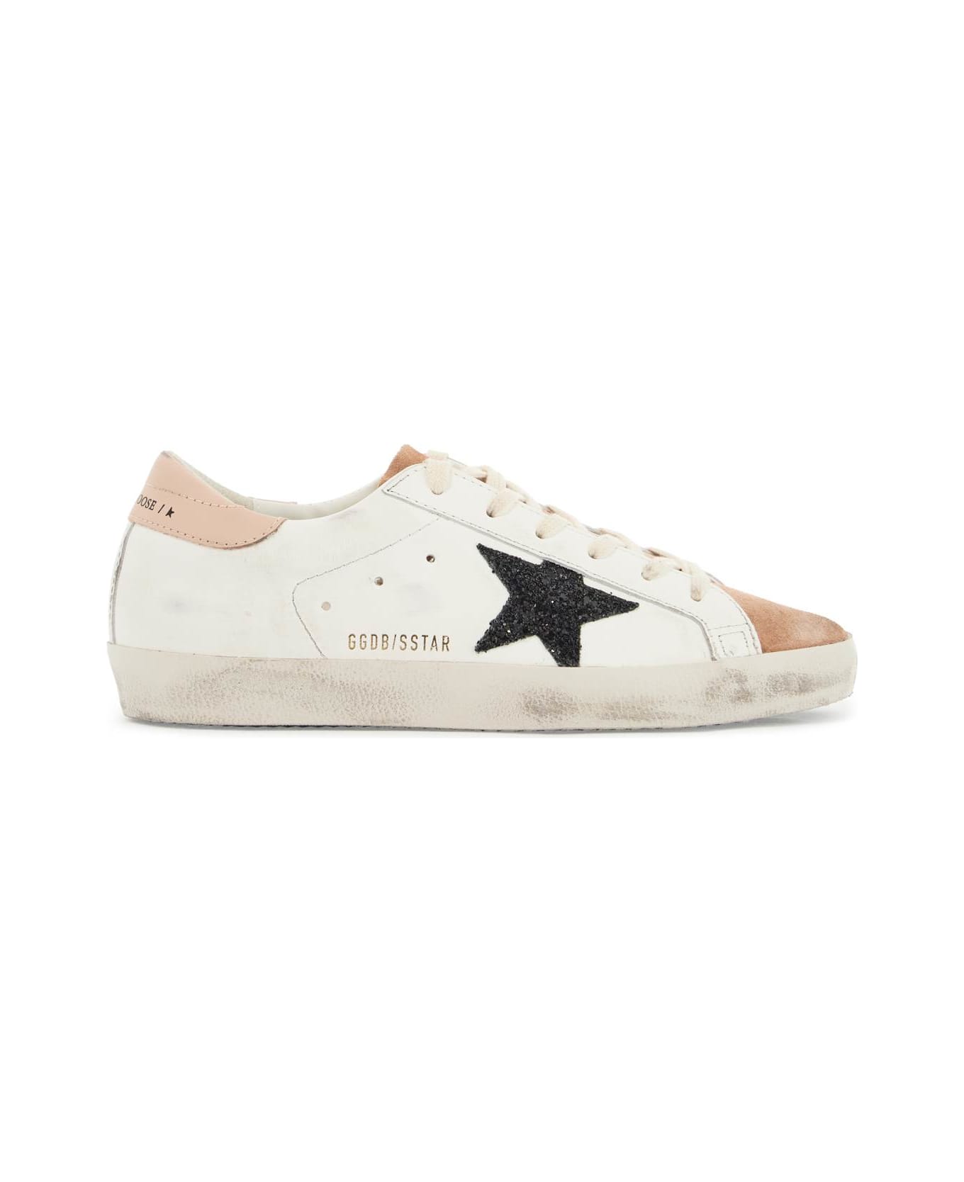 Golden Goose Super-star Sneakers - MILK/PINK/DARK BLUE (White)
