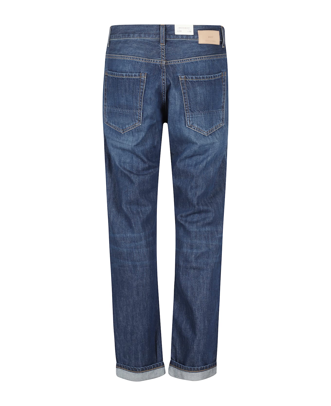Tela Genova Davide Denim Scuro Cotone Lino - Denim Blu