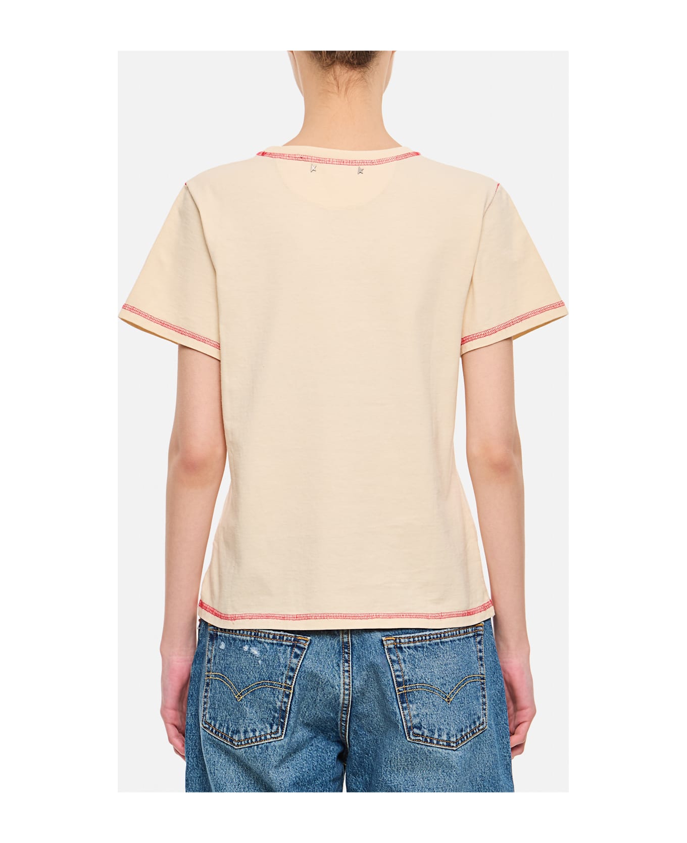 Golden Goose T-shirt - SHORTBREAD/HAUTE RED