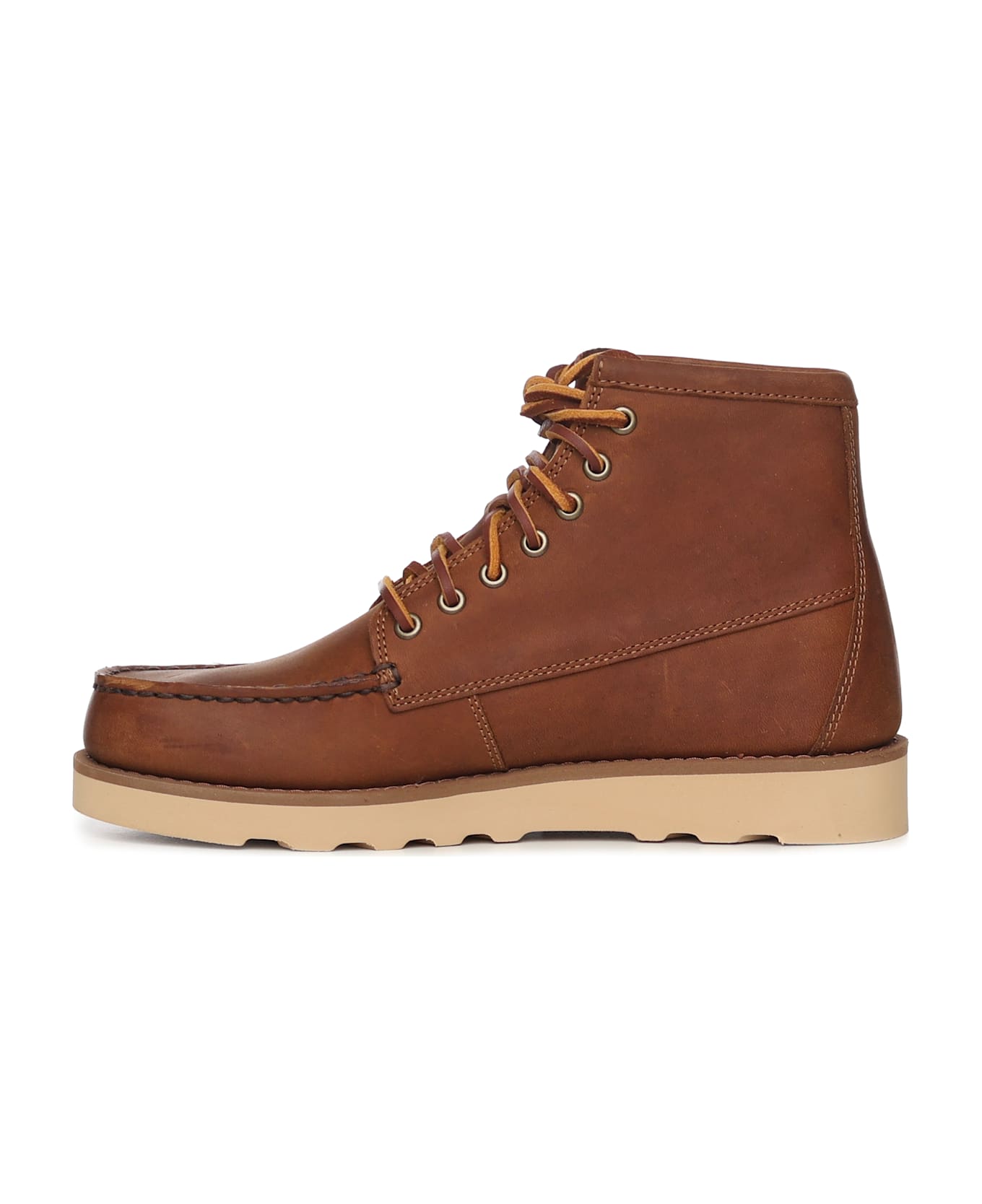 Sebago Tala Mid Crazy Horse Ankle Boots - BROWN TAN