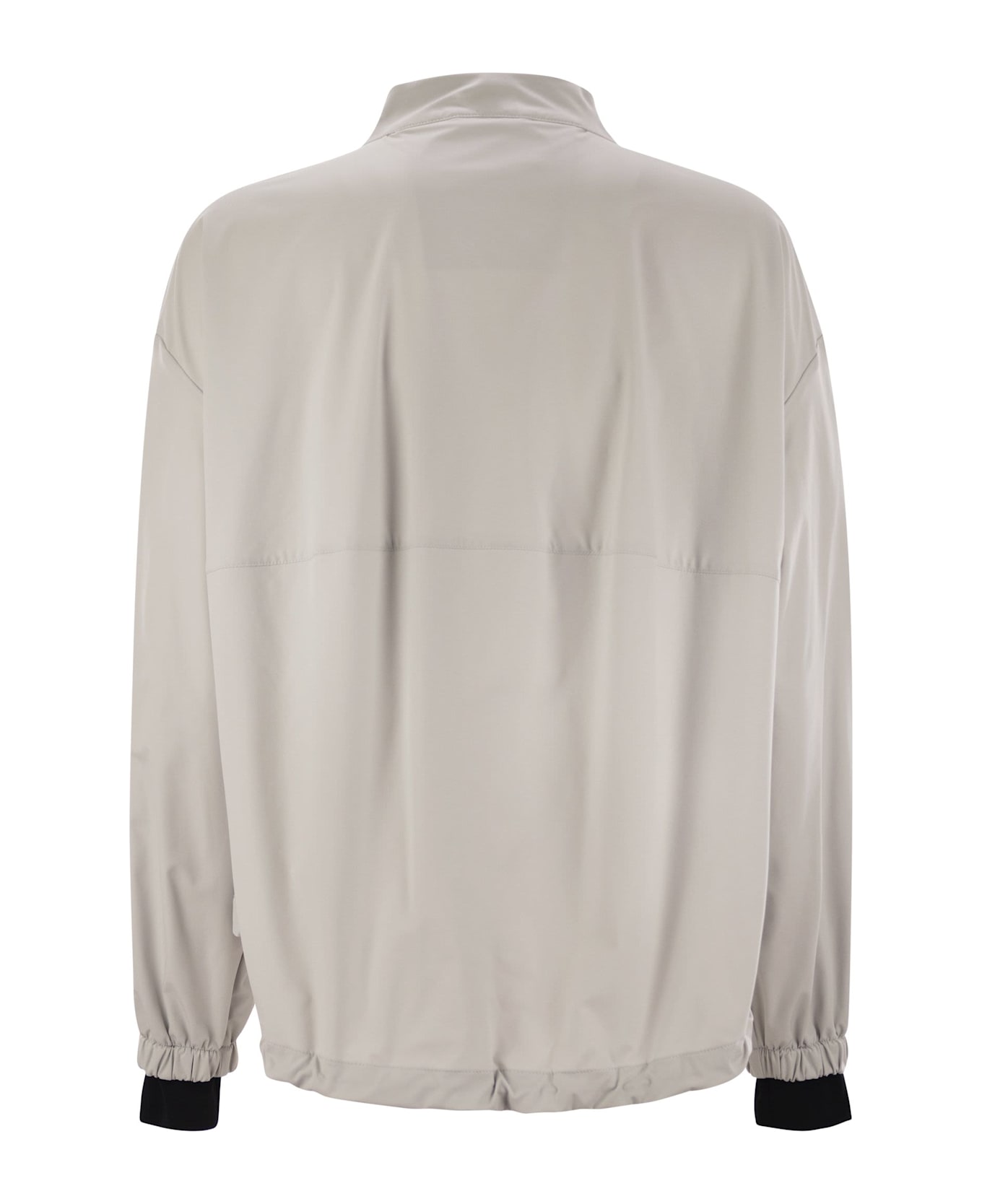 Herno Laminar Bomber Jacket With Zip - Ice