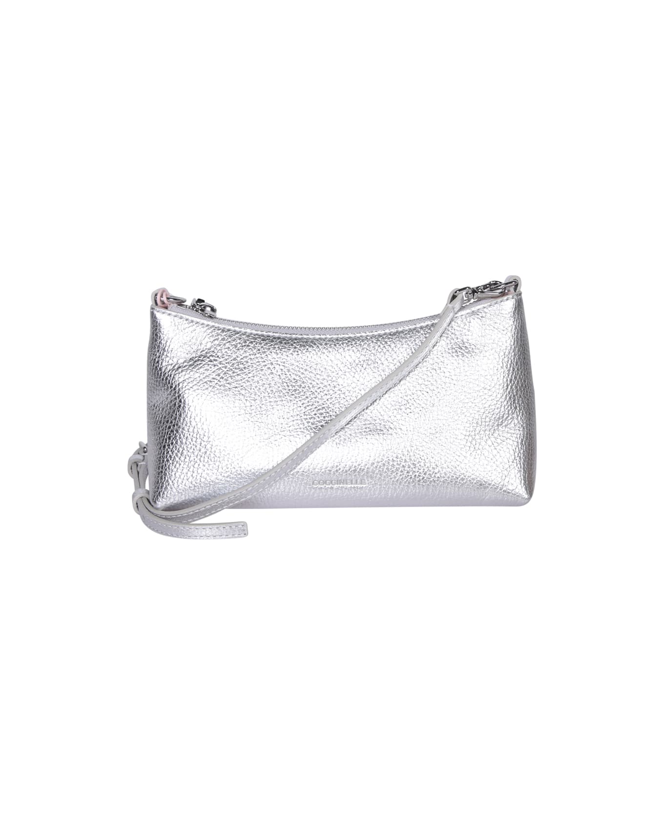 Coccinelle Aura Silver Bag - Metallic ショルダーバッグ