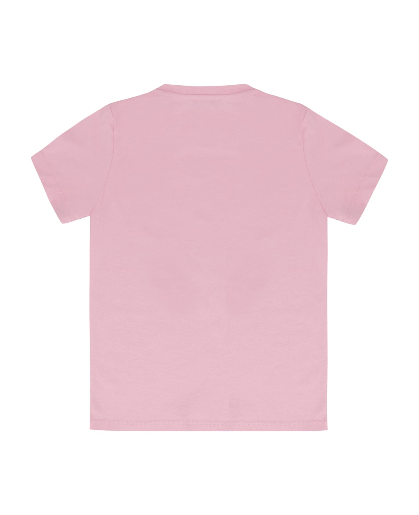 Young Versace Printed Cotton T-shirt - Pink