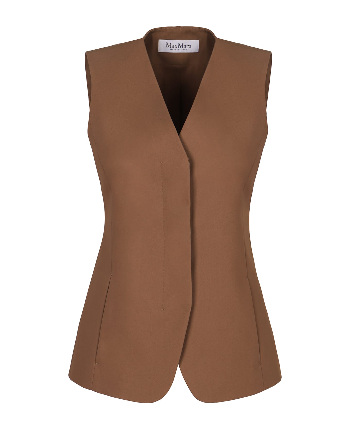 Max Mara Reno Single-breasted Vest - brown