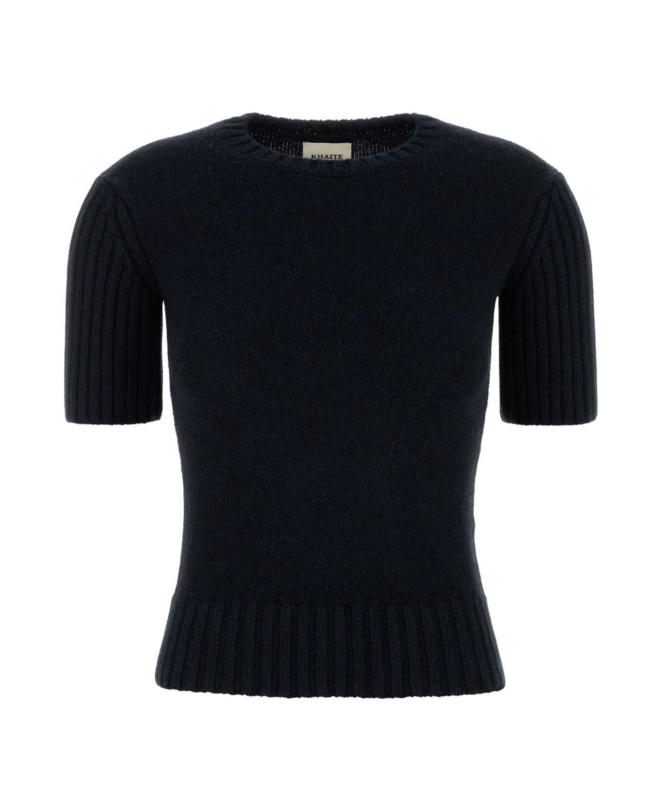 Khaite Midnight Blue Cashmere Sweater - MIDNIGHTNAVY