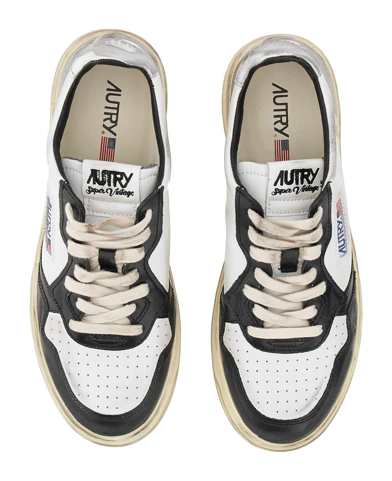 Autry Super Vintage Low Sneakers - Bianco