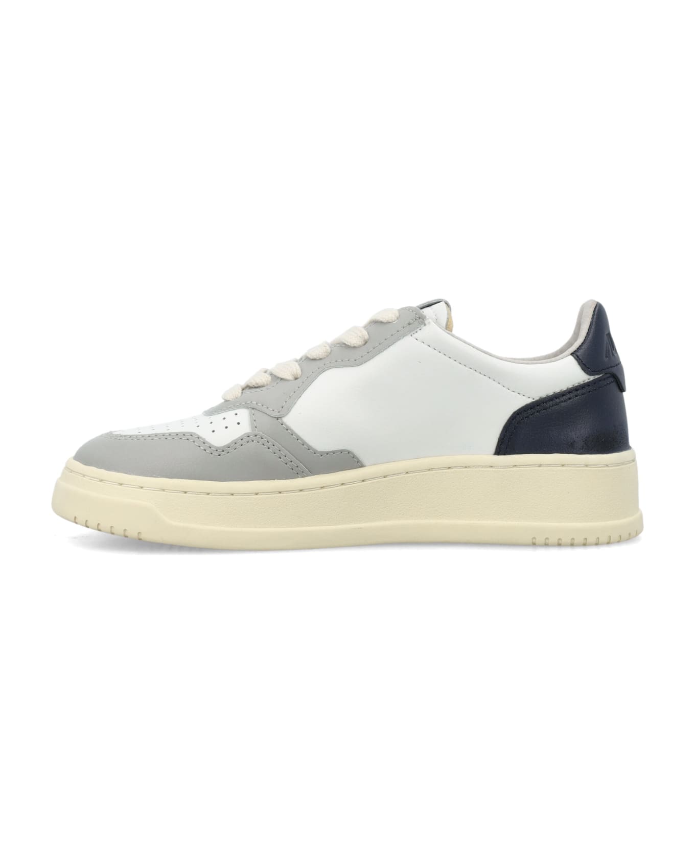 Autry Medalist Low Sneakers - WHITE GREY BLUE