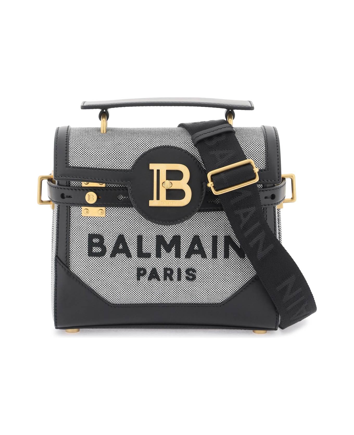 Balmain B-buzz 23 Handbag - NOIR BLANC (Black)