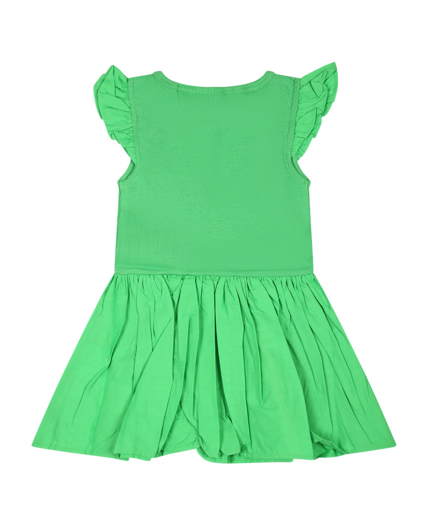 Molo Green Dress For Baby Girl - Green