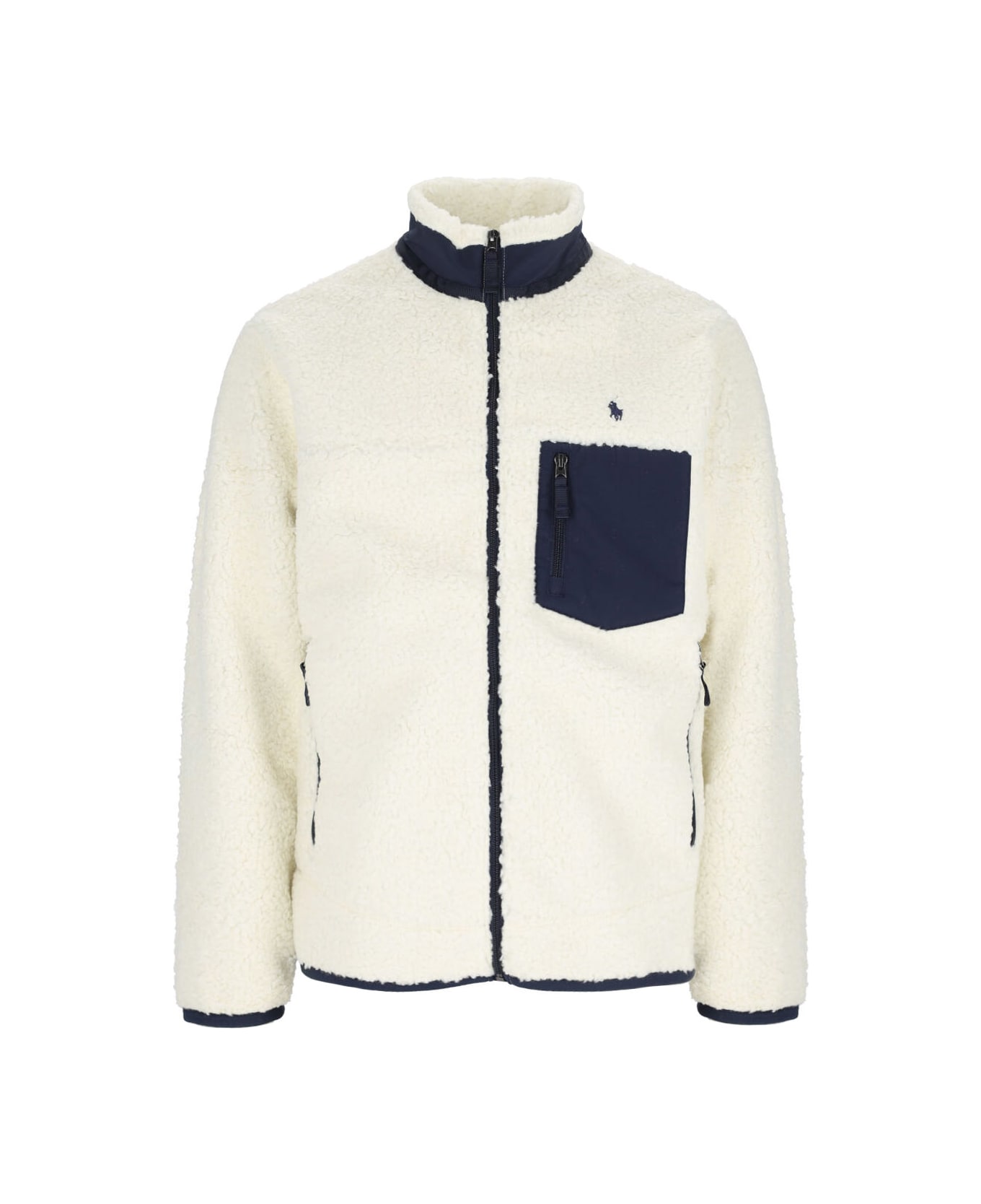 Polo Ralph Lauren Fleece Zip Jacket - Cream