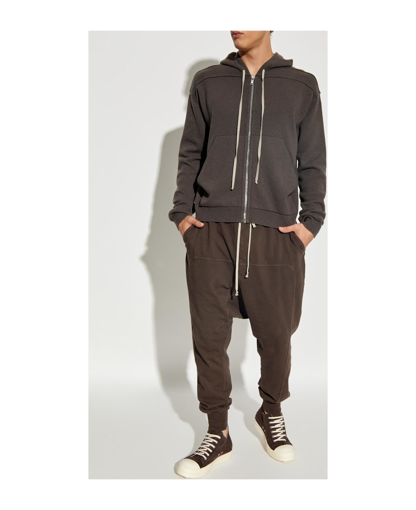 Rick Owens Zipped Sweatshirt - DARKDUST