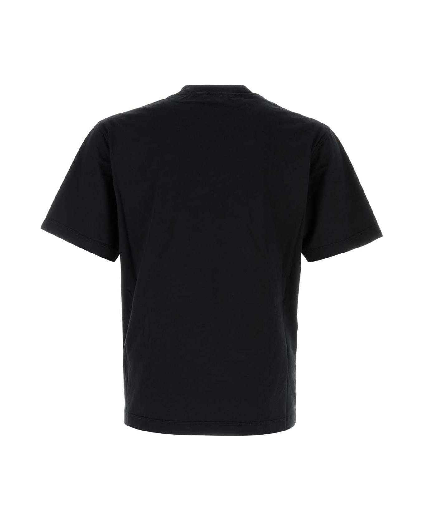 Burberry Black Cotton T-shirt - COAL