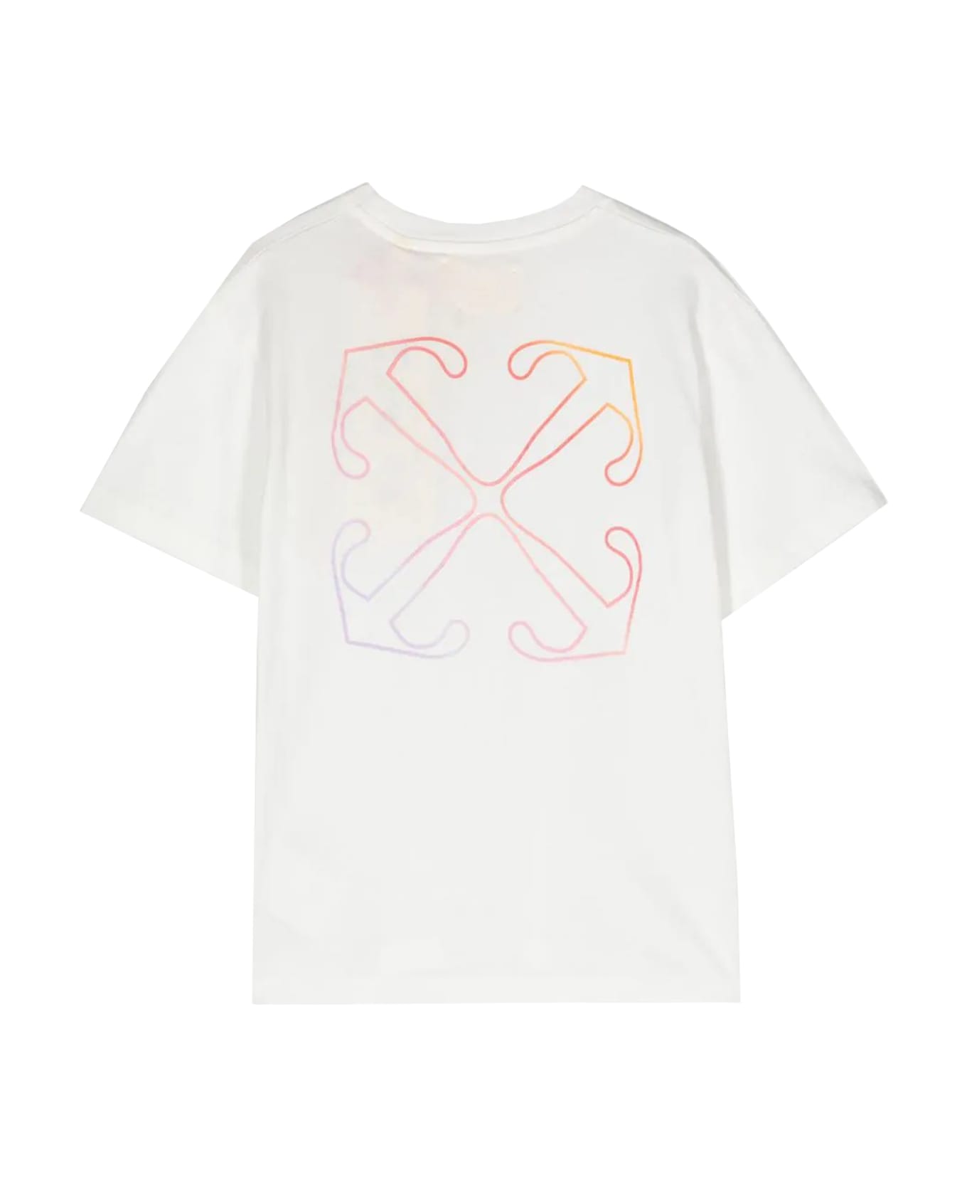 Off-White T-shirt With Print - White Tシャツ＆ポロシャツ