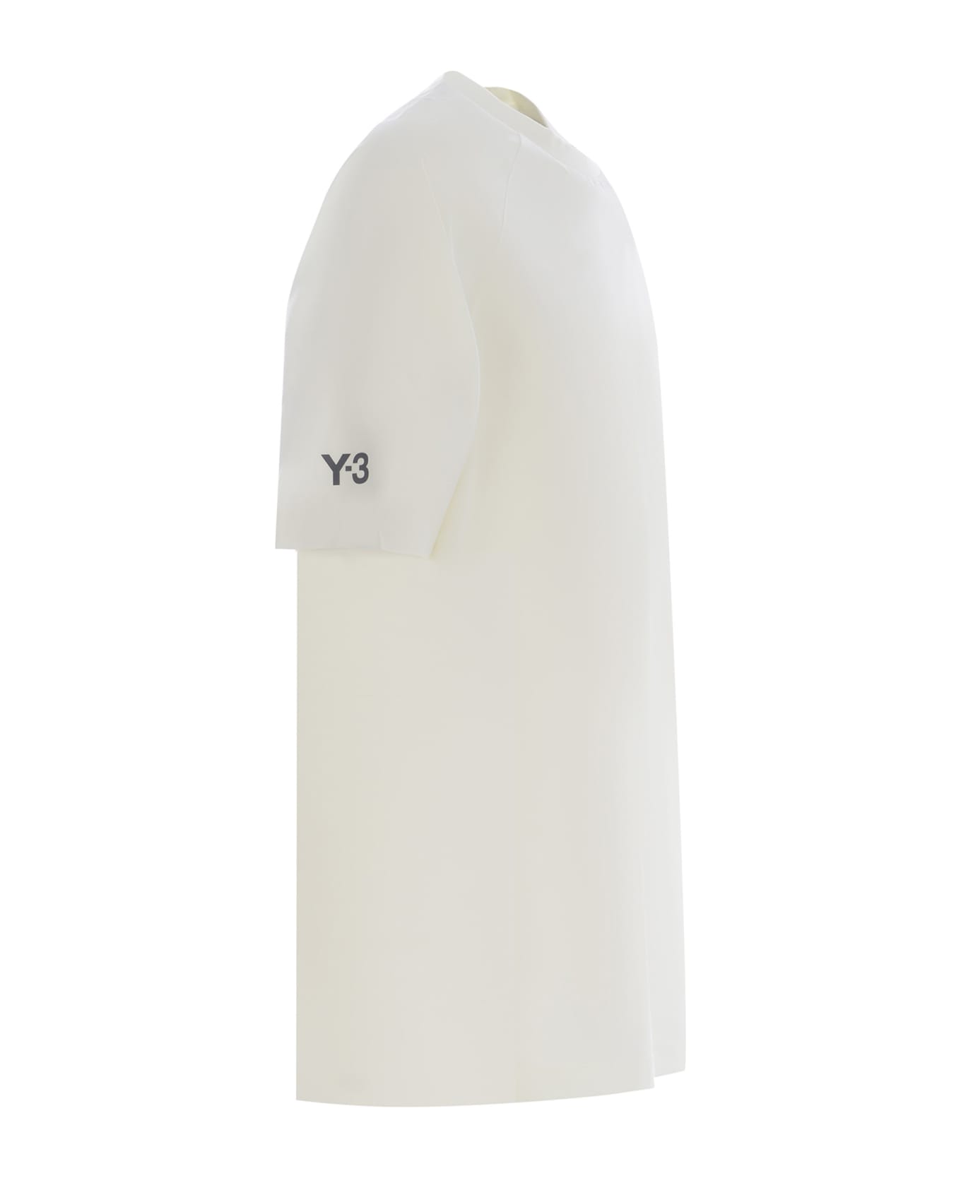 Y-3 T-shirt Y-3 "3-stripes" Made Of Cotton - Bianco
