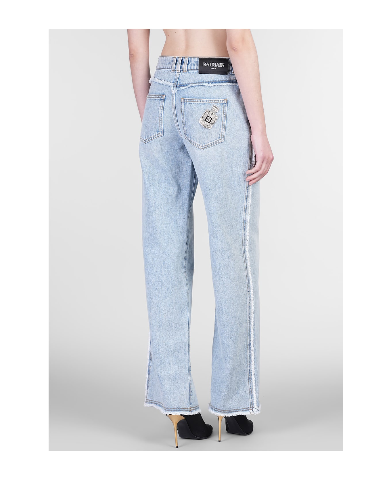 Balmain Jeans In Blue Cotton - blue