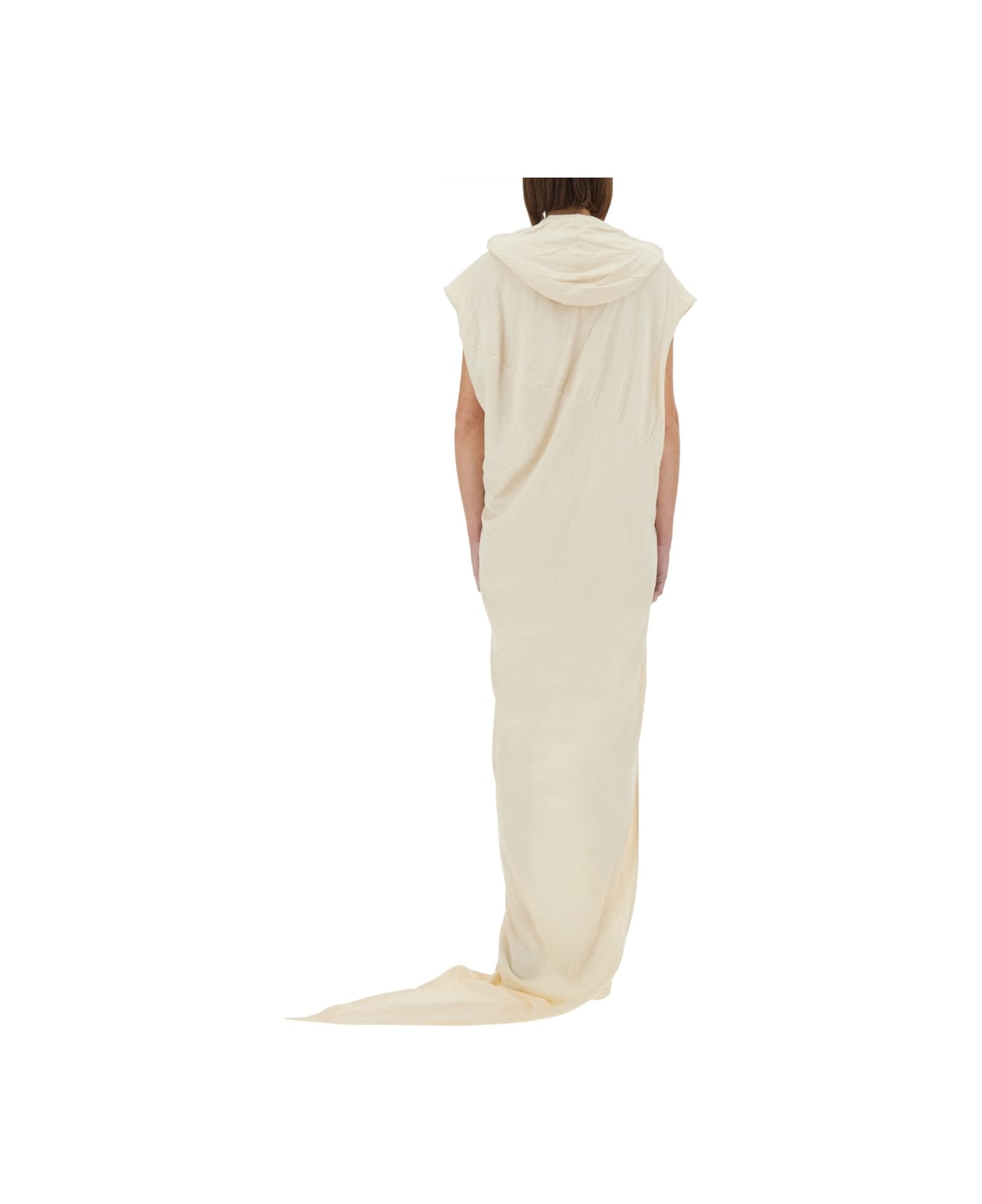 DRKSHDW Long Dress With Hood - IVORY