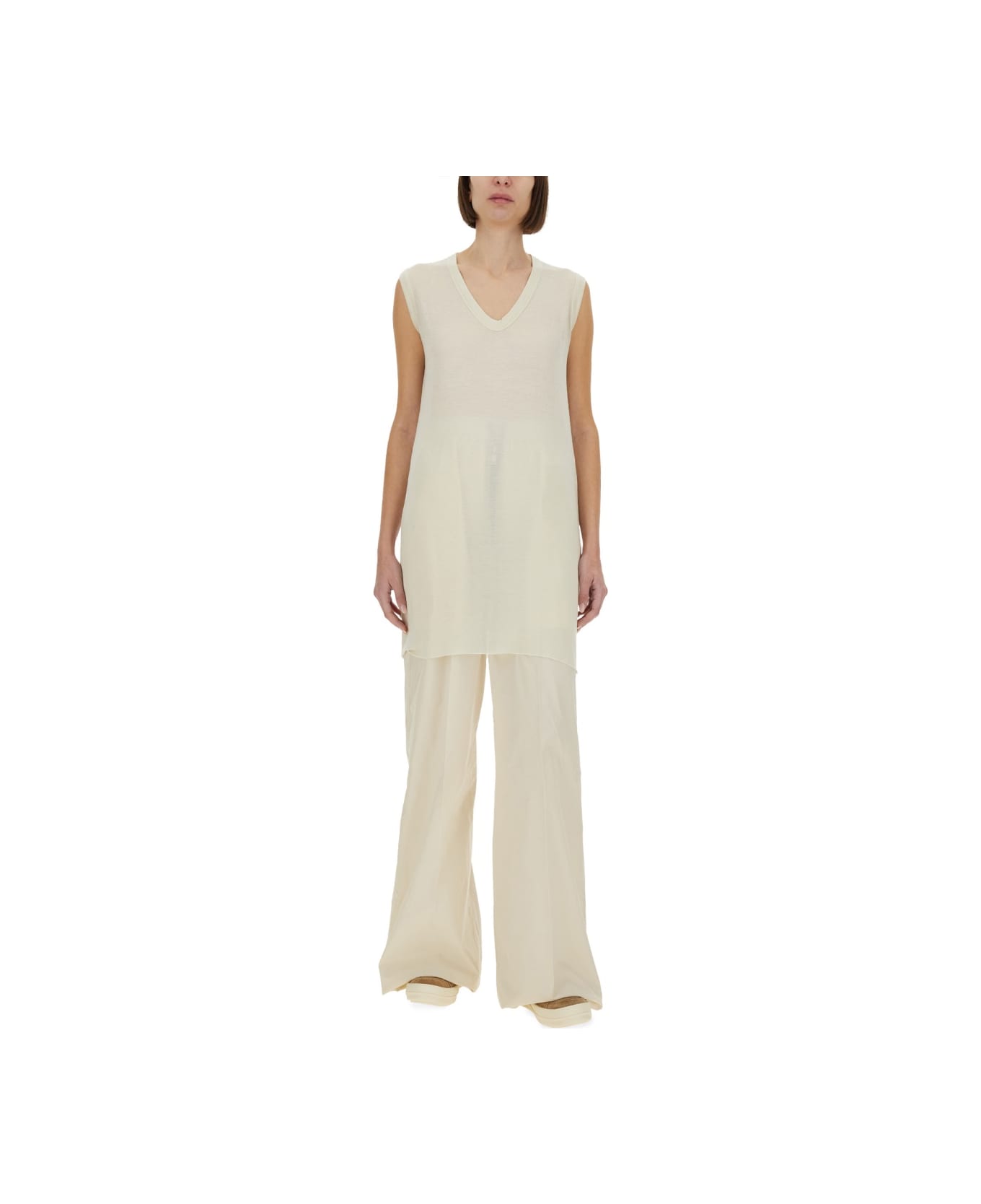 Rick Owens Jersey Top - IVORY