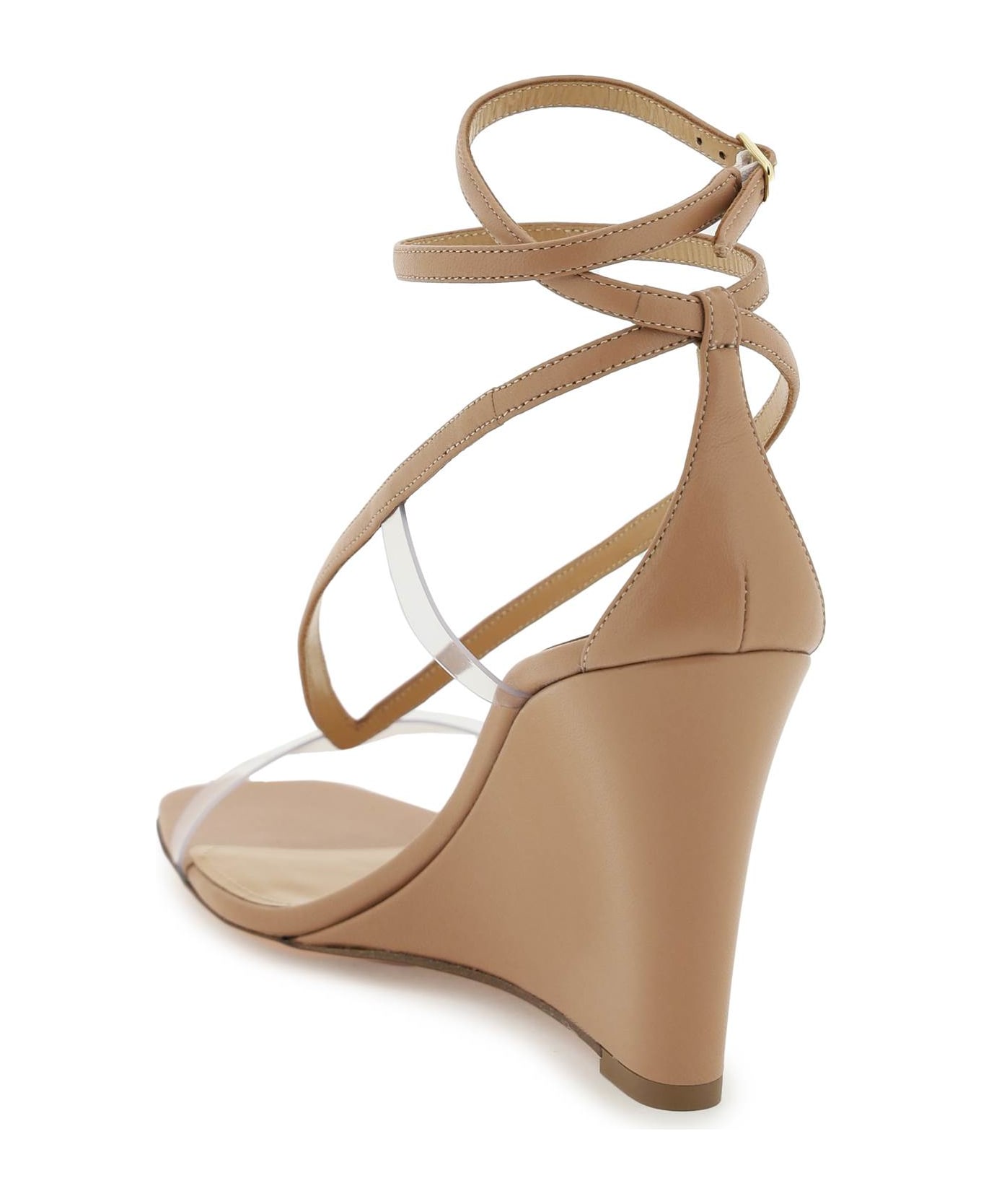 Aquazzura 'illusion Plexi' Sandals - POWDER PINK (Brown)