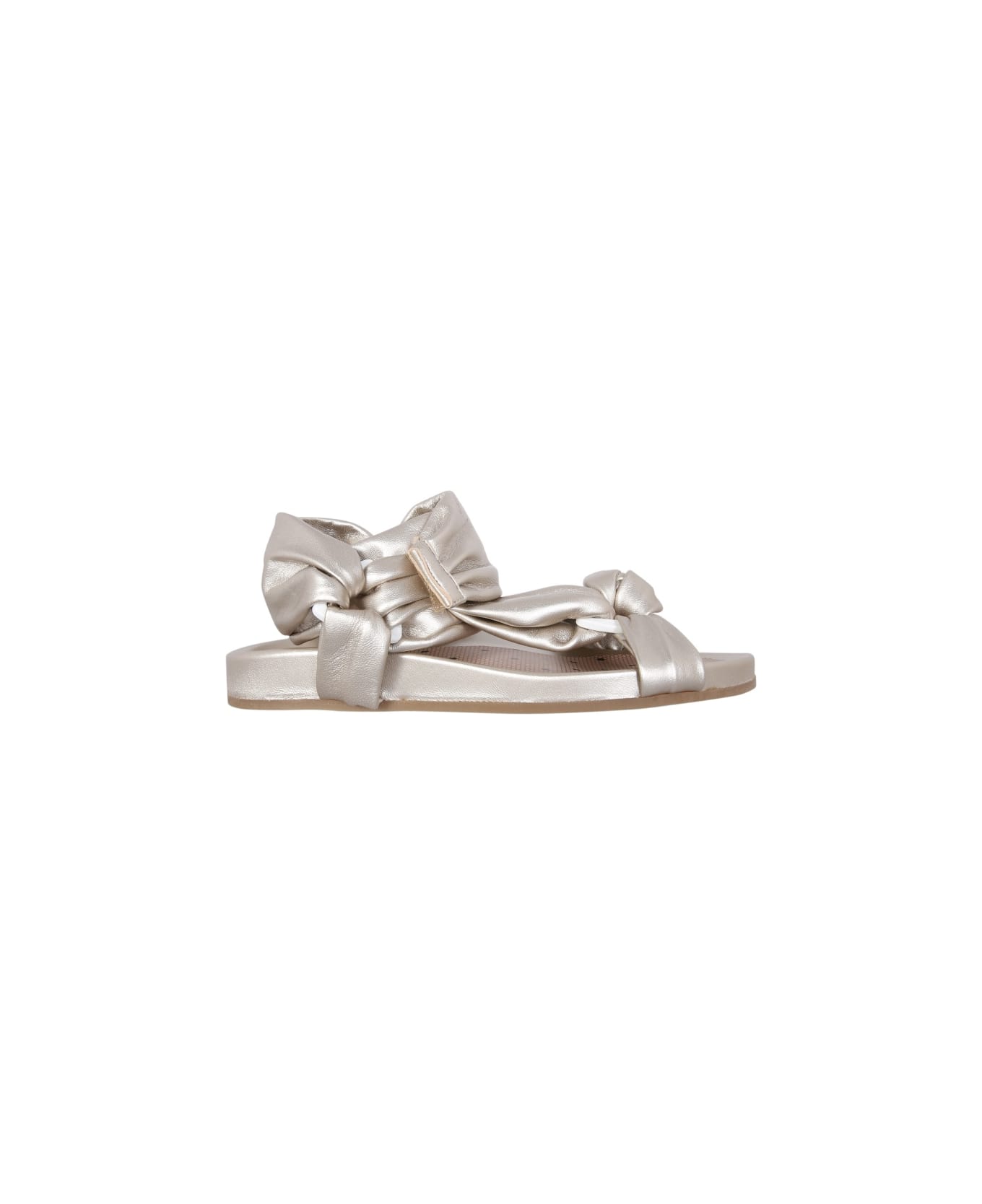 RED Valentino Puffy Strap Sandals - SILVER