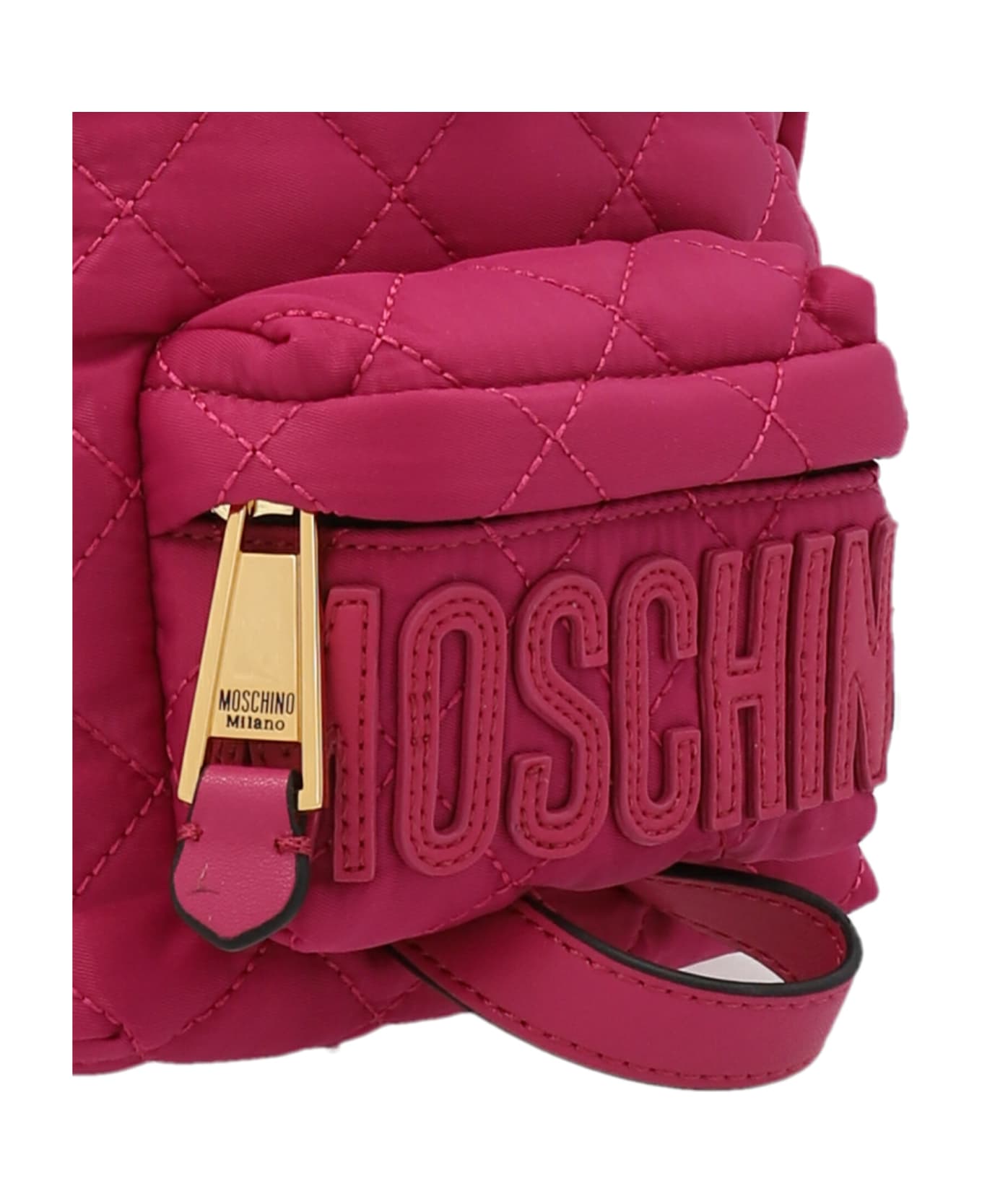 Moschino Logo Mini Backpack - Fuchsia