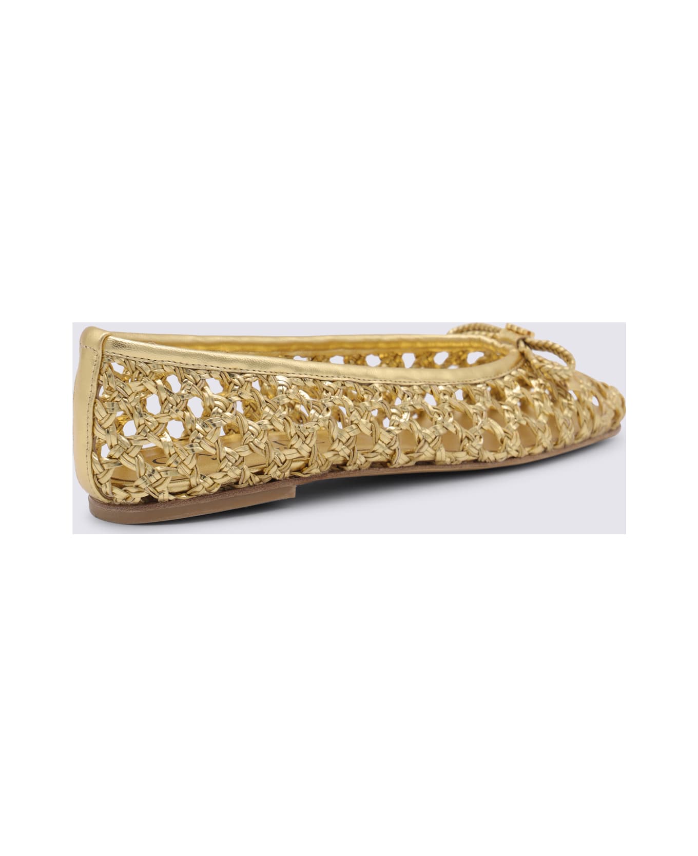 Casadei Gold Flats - Golden
