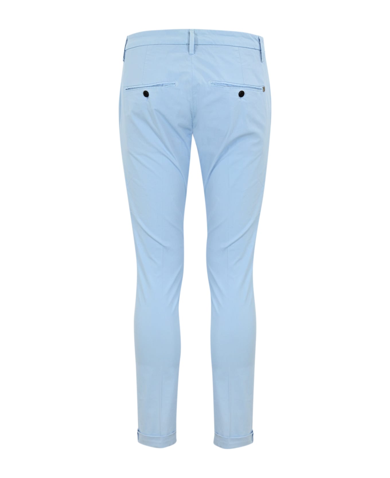 Dondup Gaubert Trousers In Light Blue Poplin - Azzurro ボトムス