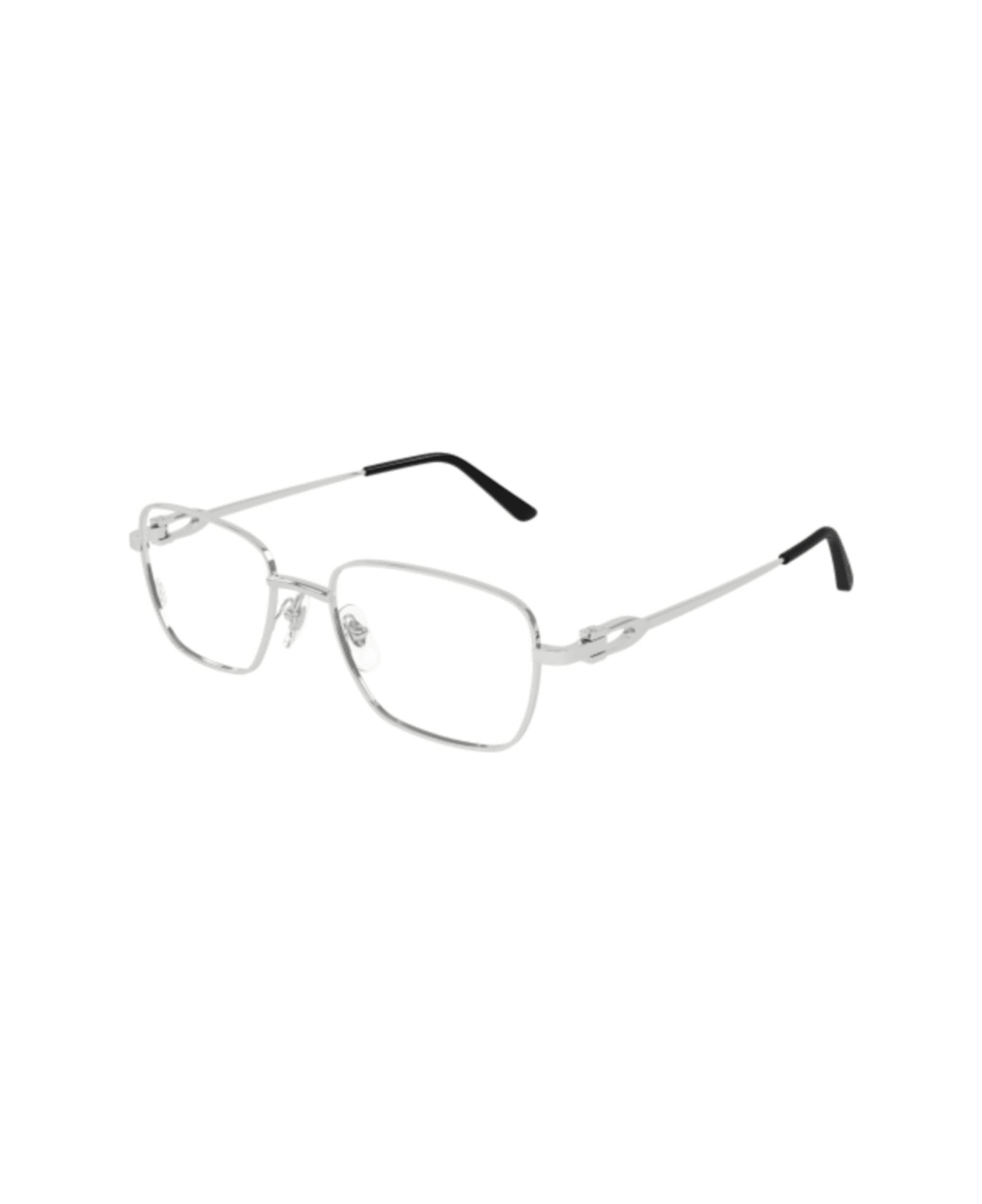 Cartier Eyewear Ct0519o-002 Silver-silver-transparent - SILVER-SILVER-TRANSPARENT