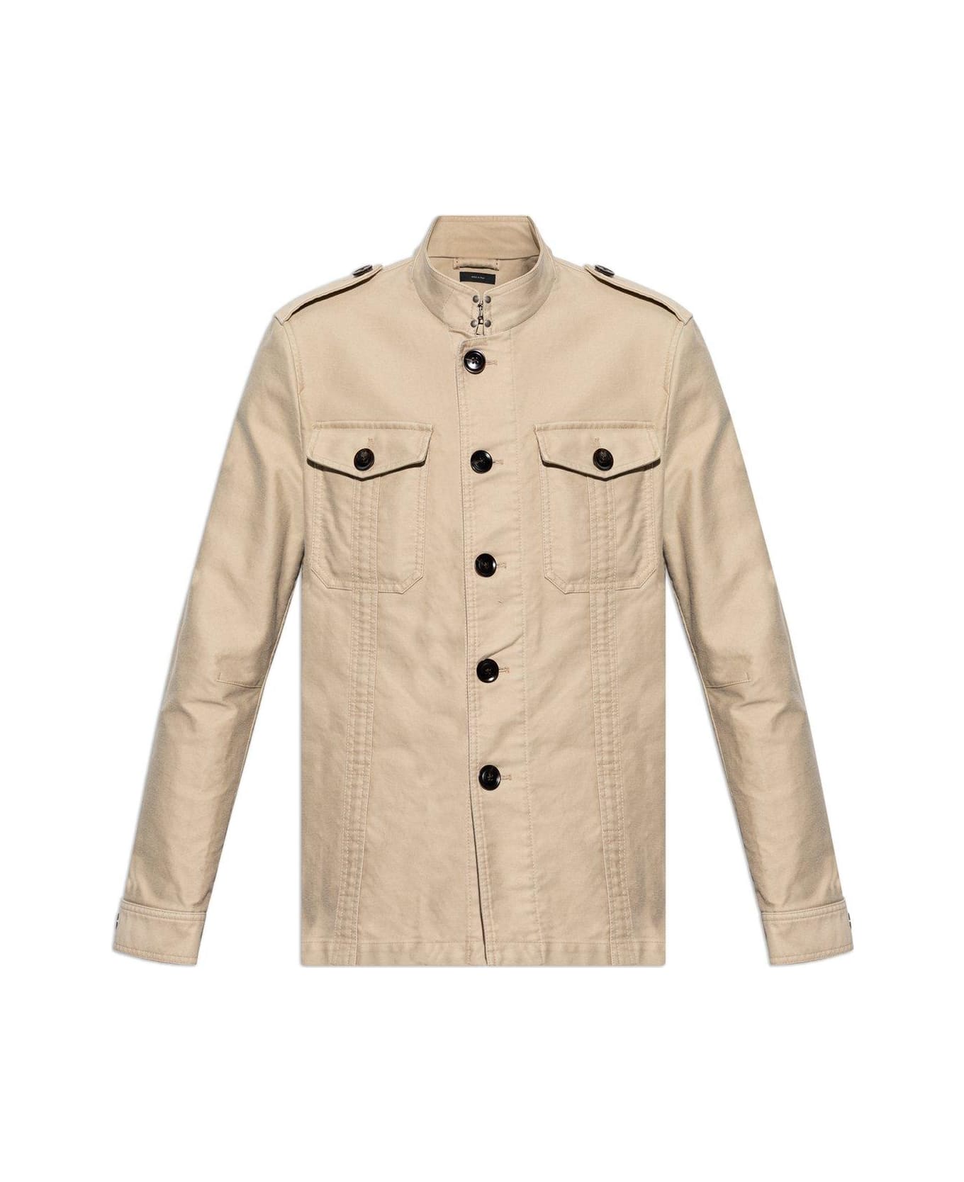 Tom Ford Flap Pocket Shirt Jacket - Sand