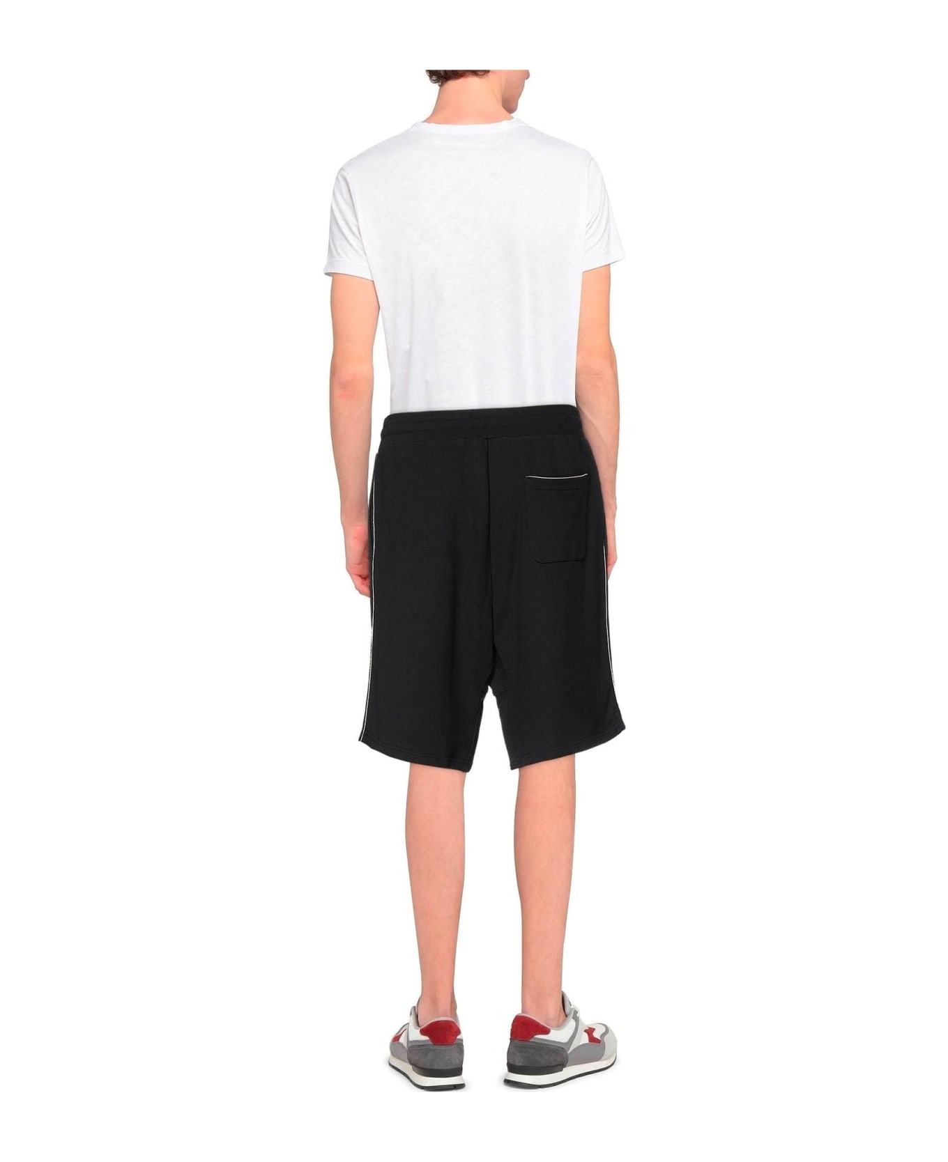 Moschino Couture Logo Track Shorts - Black